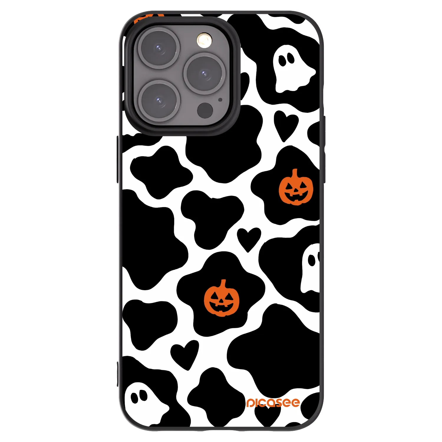 Picasee Apple iPhone 15 Pro Max Hülle - Schwarzes Silikon - Boow