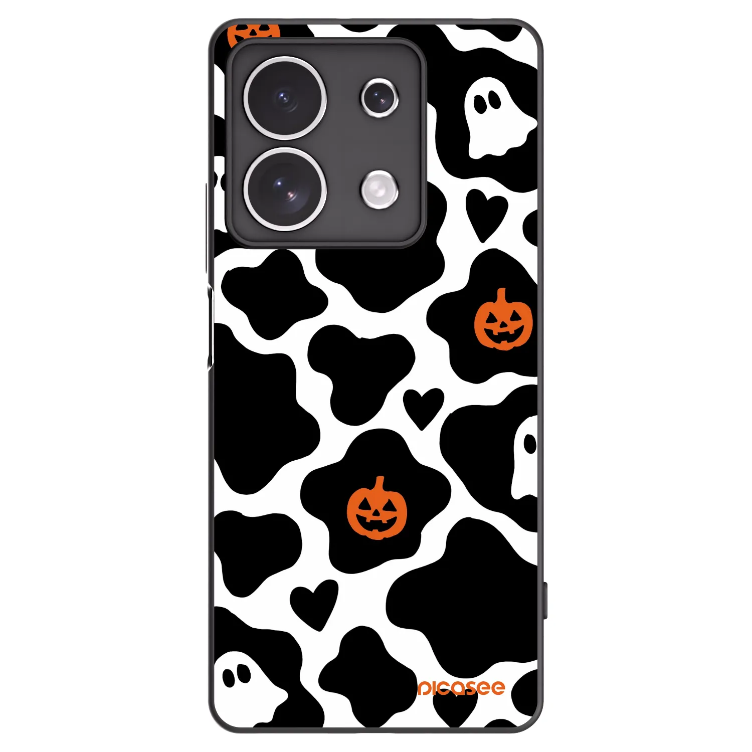 Picasee Xiaomi Redmi Note 13 4G Hülle - Schwarzes Silikon - Boow