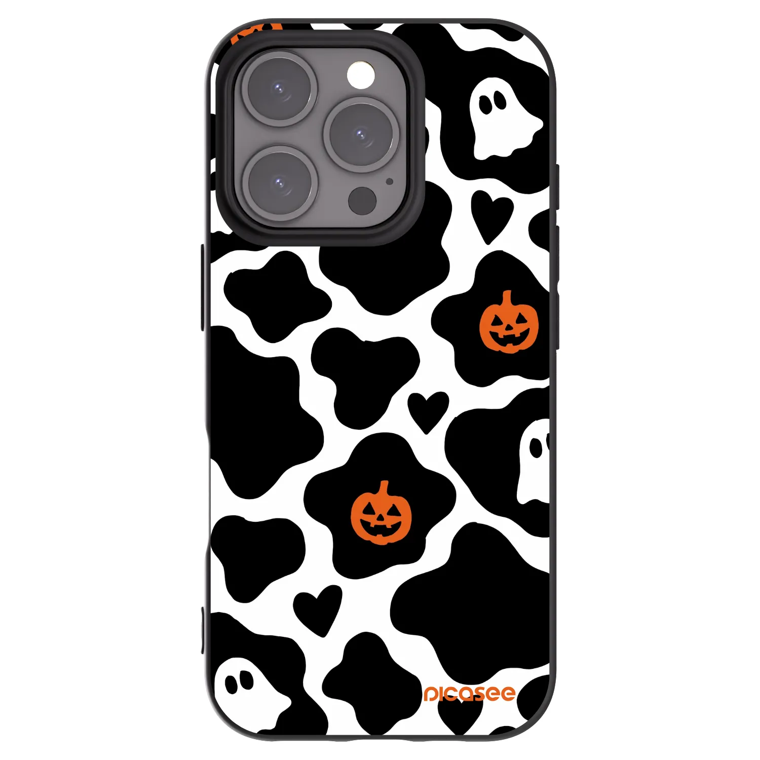 Picasee Apple iPhone 16 Pro Hülle - Schwarzes Silikon - Boow
