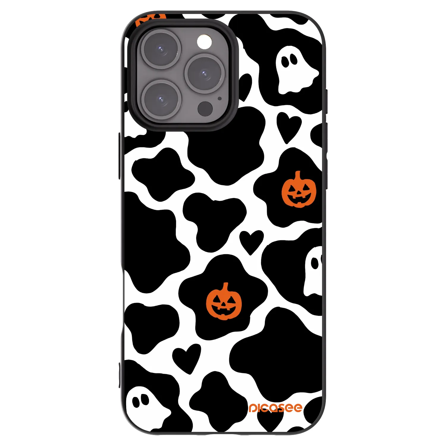 Picasee Apple iPhone 16 Pro Max Hülle - Schwarzes Silikon - Boow