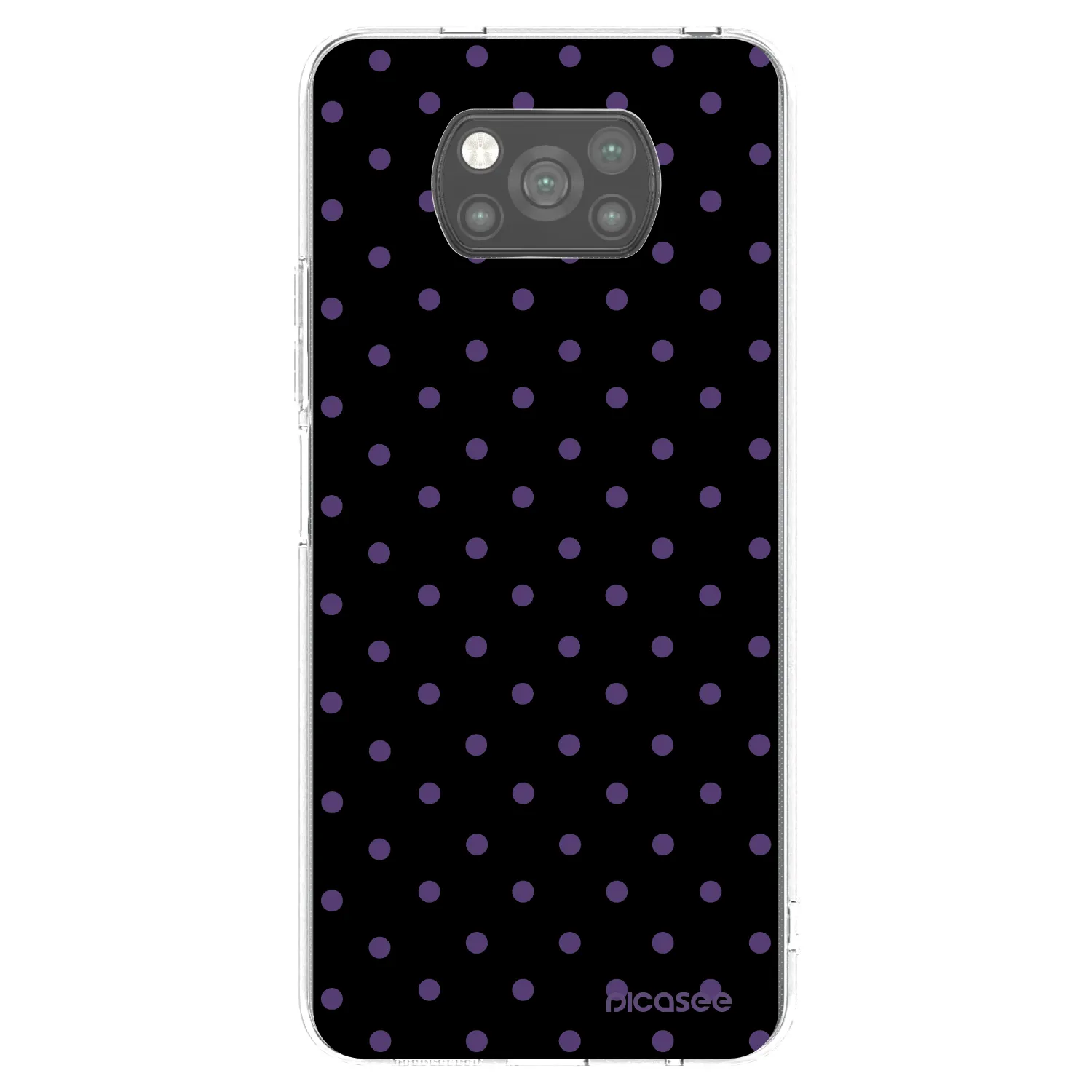 Picasee Xiaomi Poco X3 Hülle - Schwarzes Silikon - Flickers