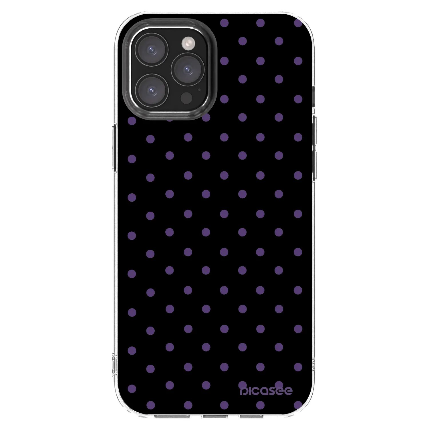 Picasee Apple iPhone 12 Pro Max Hülle - Transparentes Silikon - Flickers