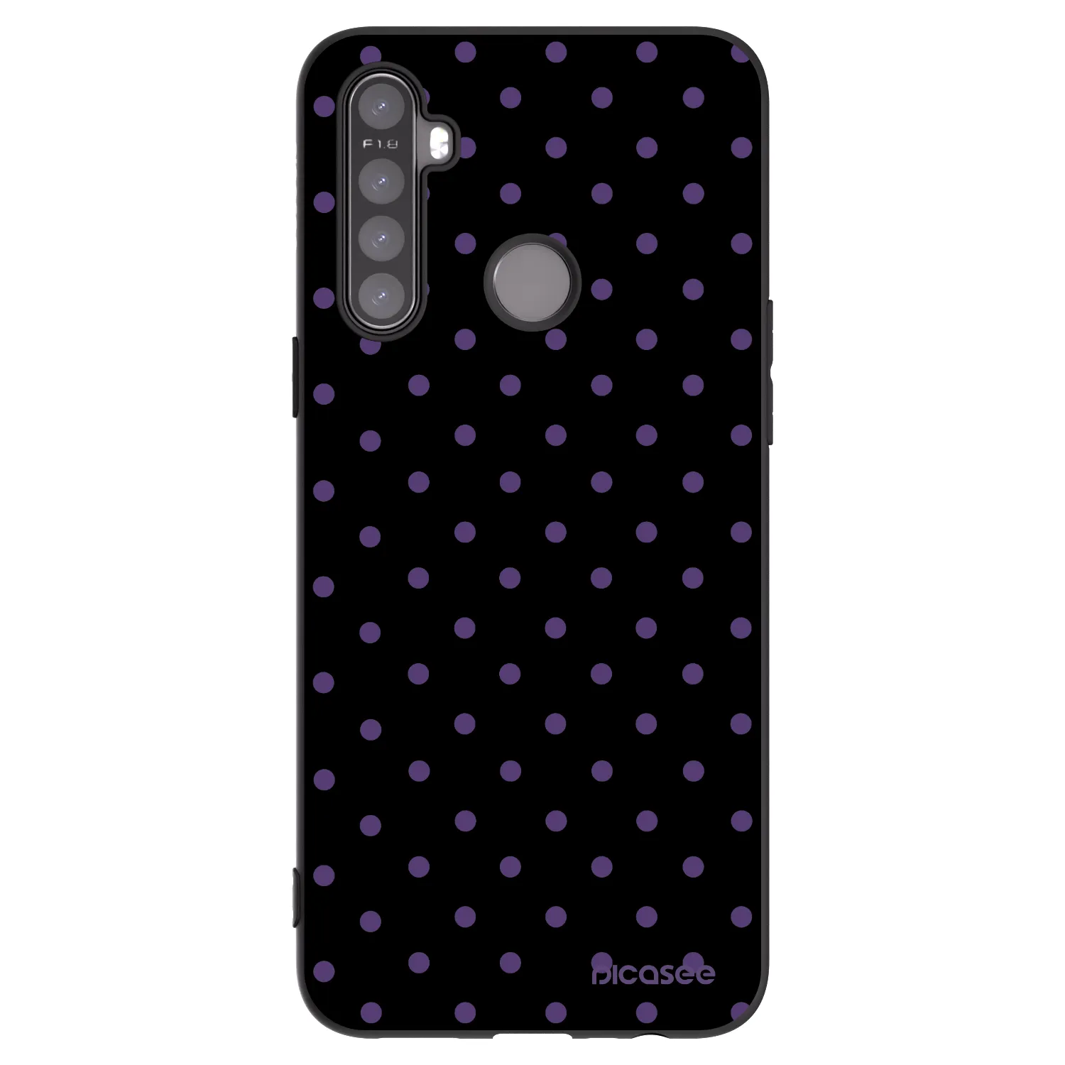 Picasee Realme 5 Hülle - Schwarzes Silikon - Flickers