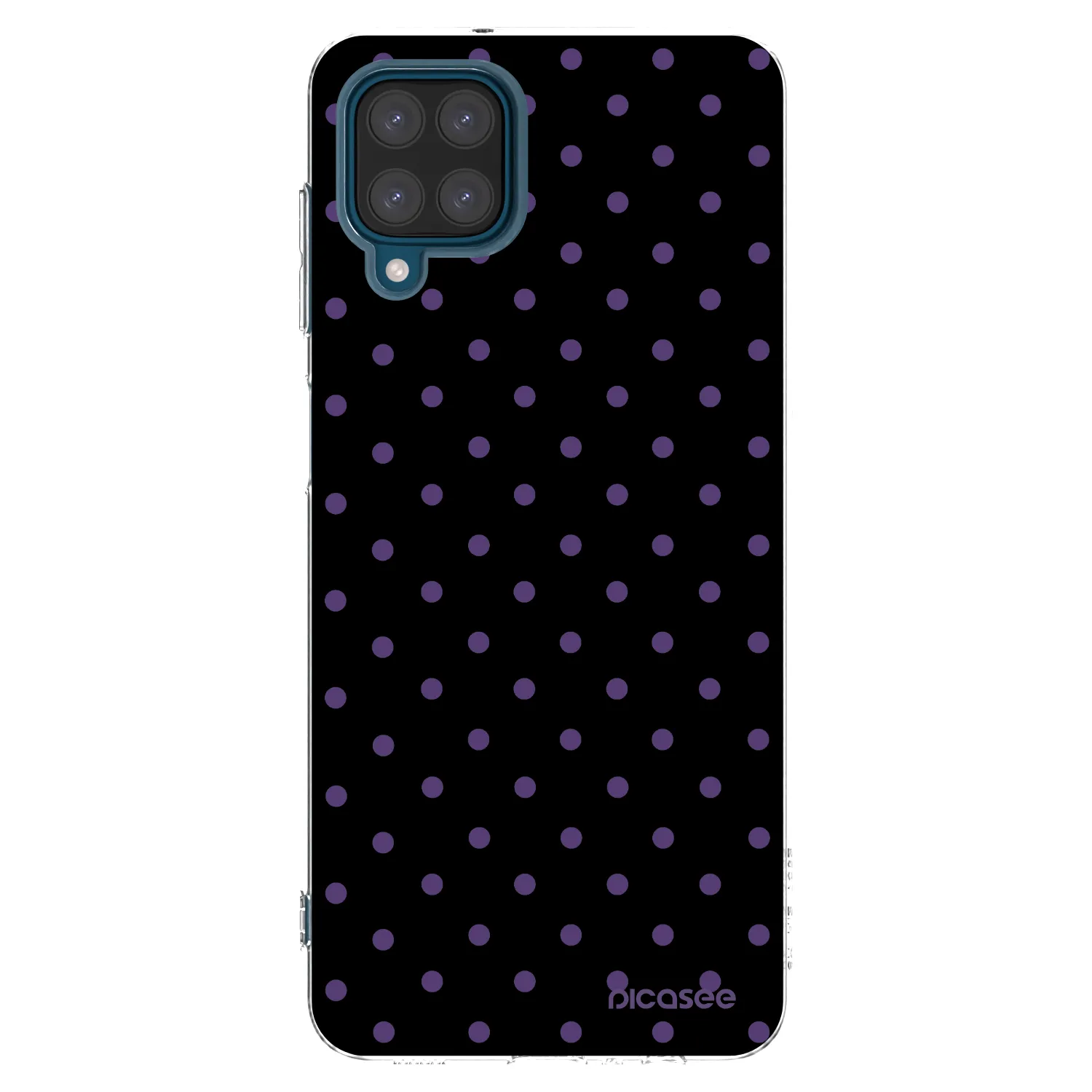 Picasee Samsung Galaxy A12 A125F Hülle - Transparentes Silikon - Flickers