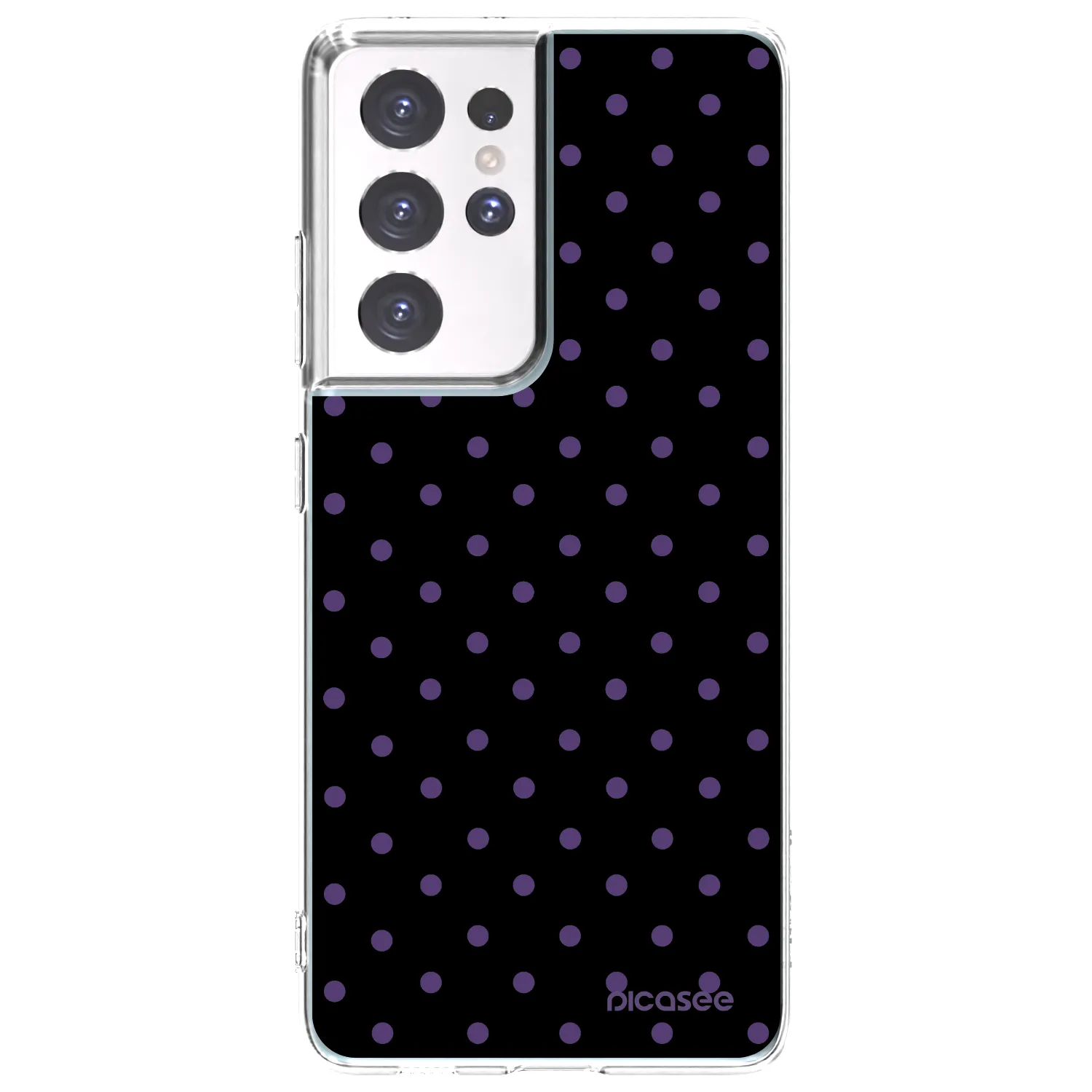 Picasee Samsung Galaxy S21 Ultra 5G G998B Hülle - Transparentes Silikon - Flickers