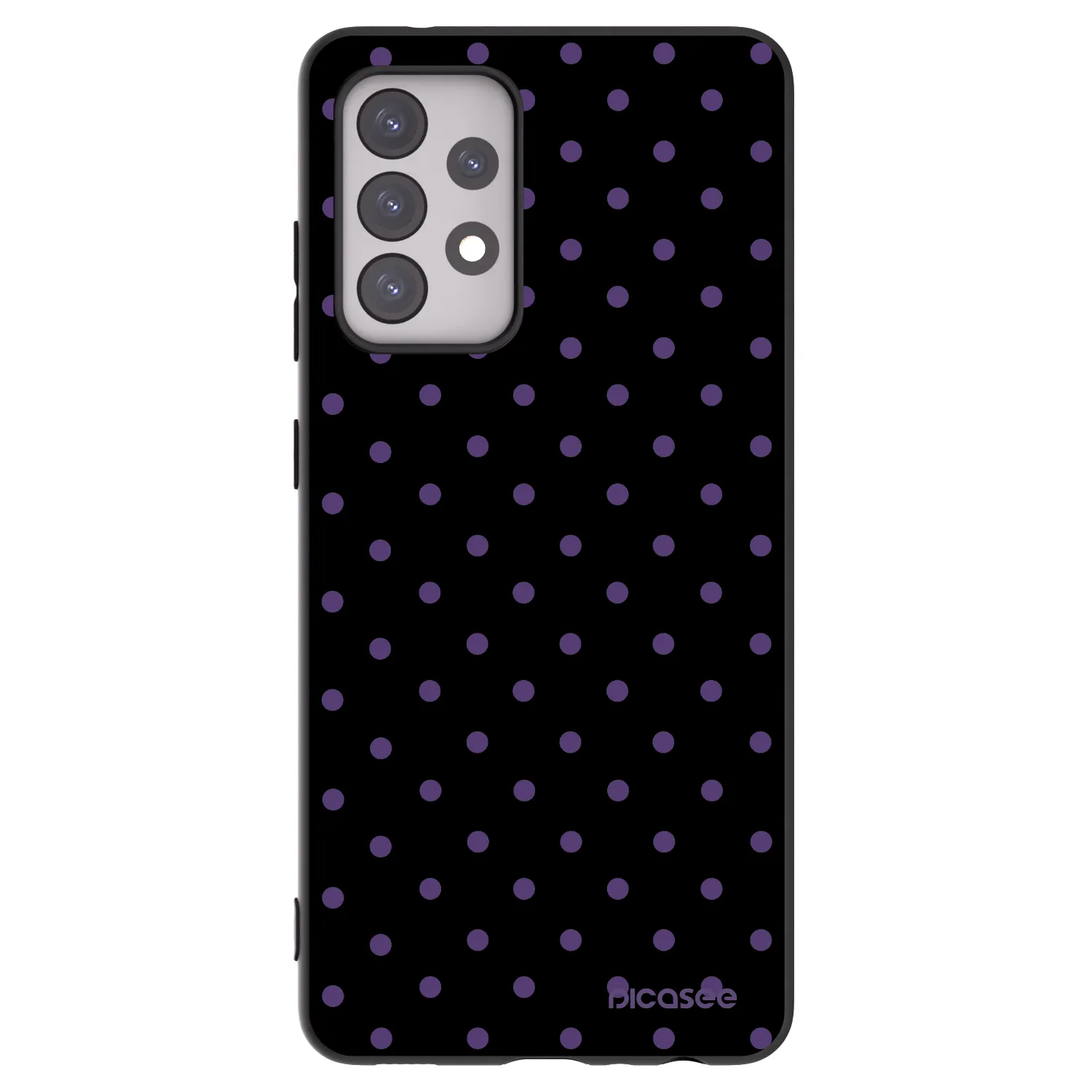 Picasee Samsung Galaxy A52 5G A525F Hülle - Schwarzes Silikon - Flickers