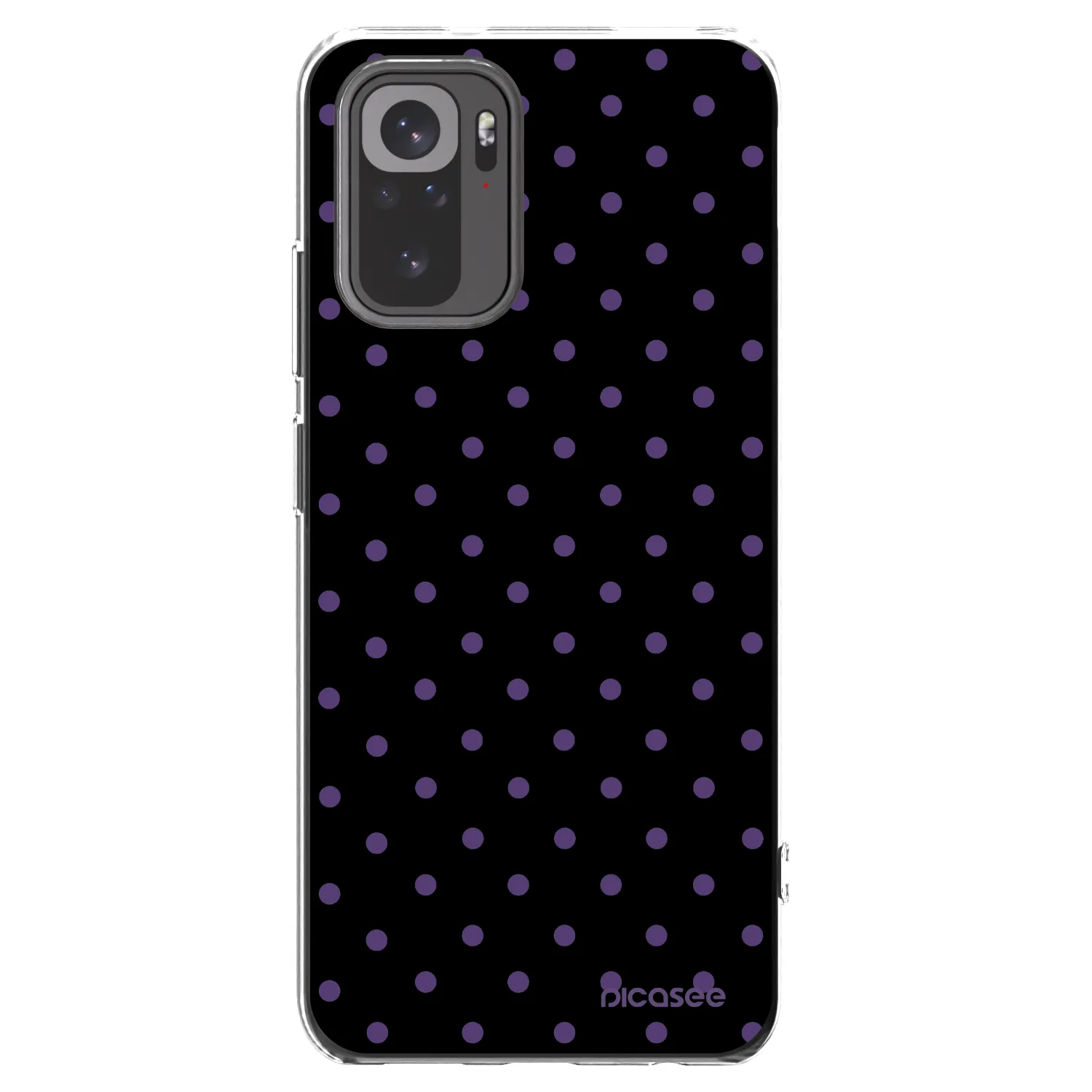 Picasee Xiaomi Redmi Note 10S Hülle - Transparentes Silikon - Flickers