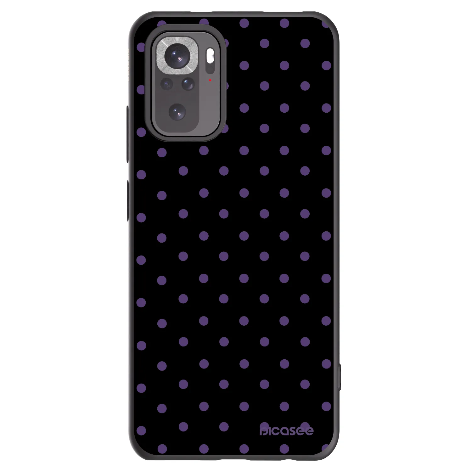 Picasee Xiaomi Redmi Note 10S Hülle - Schwarzes Silikon - Flickers