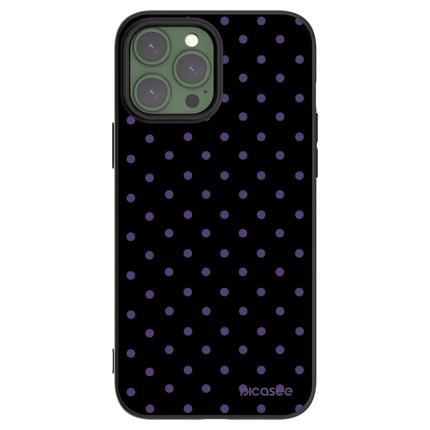 Picasee Apple iPhone 13 Pro Max Hülle - Schwarzes Silikon - Flickers