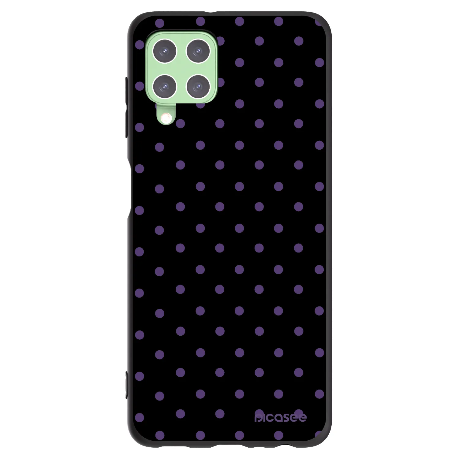 Picasee Samsung Galaxy A22 A225F 4G Hülle - Schwarzes Silikon - Flickers
