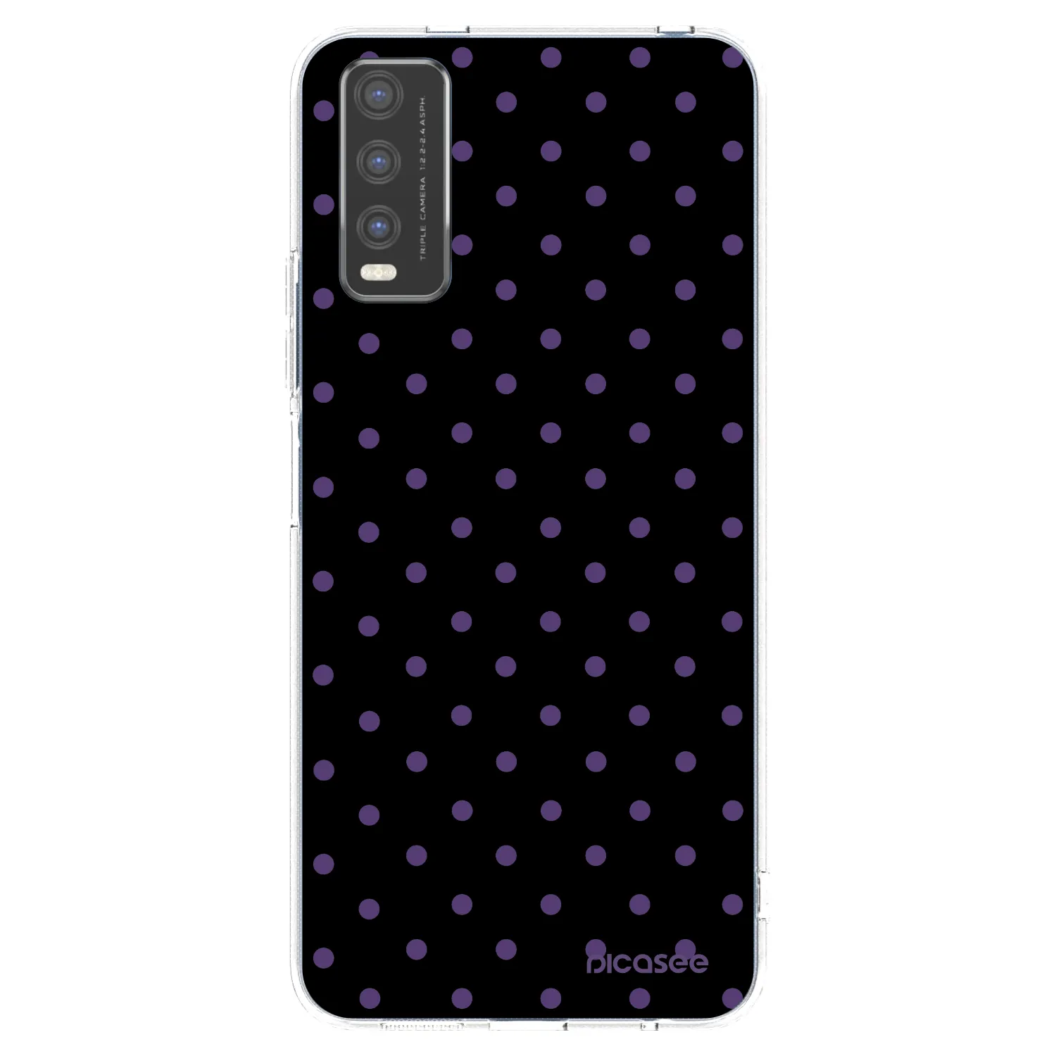 Picasee Vivo Y20s Hülle - Transparentes Silikon - Flickers