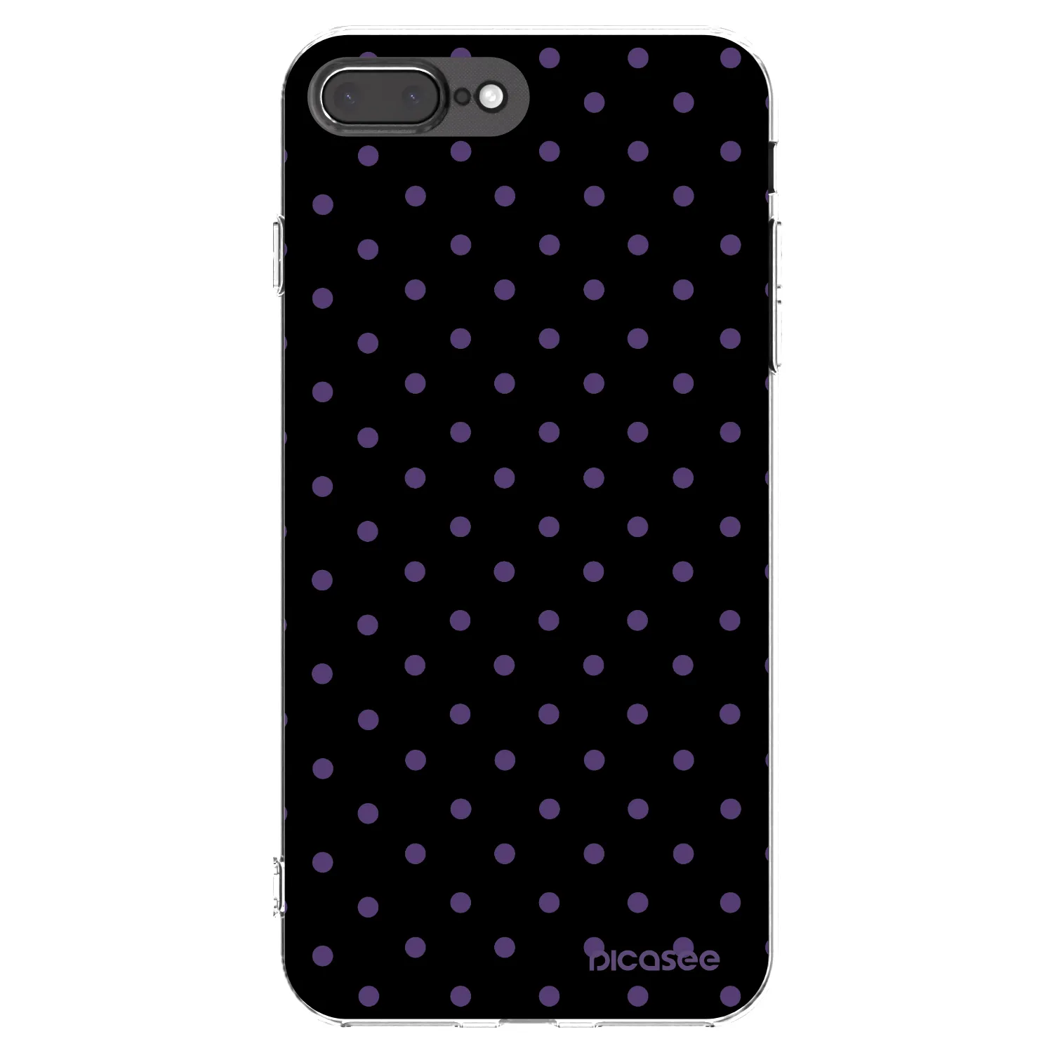Picasee Apple iPhone 7 Plus Hülle - Transparentes Silikon - Flickers