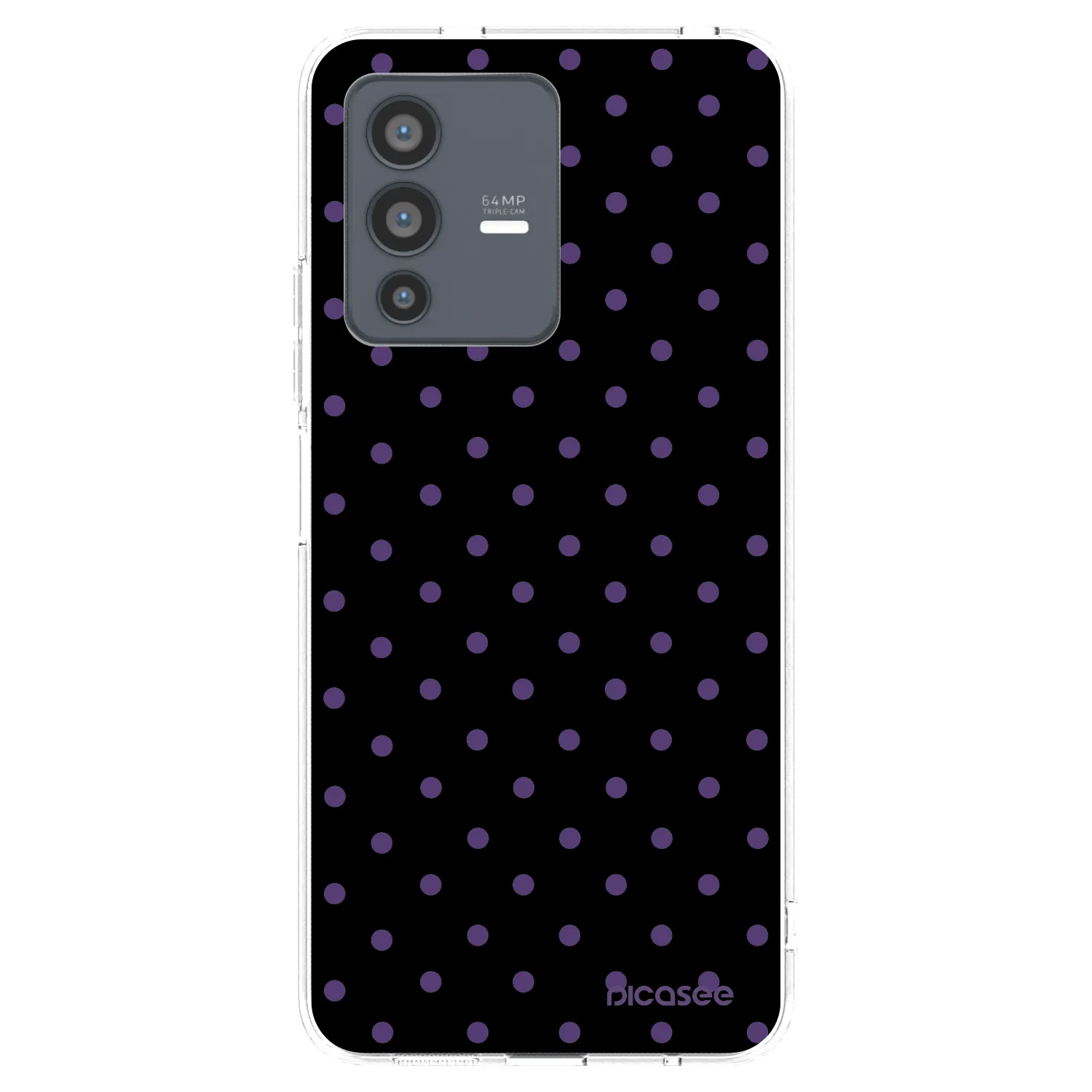 Picasee Vivo V23 5G Hülle - Transparentes Silikon - Flickers