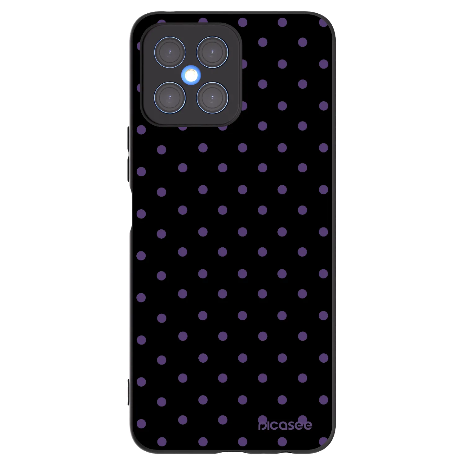 Picasee Honor X8 4G Hülle - Schwarzes Silikon - Flickers