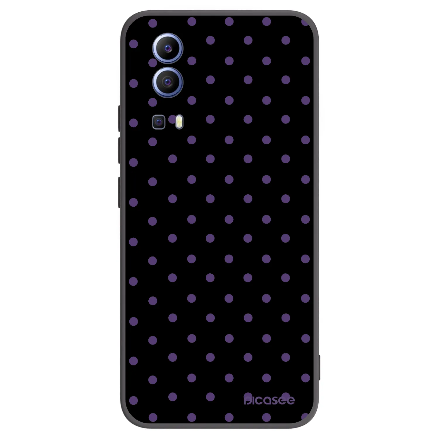 Picasee Vivo Y52 5G Hülle - Schwarzes Silikon - Flickers
