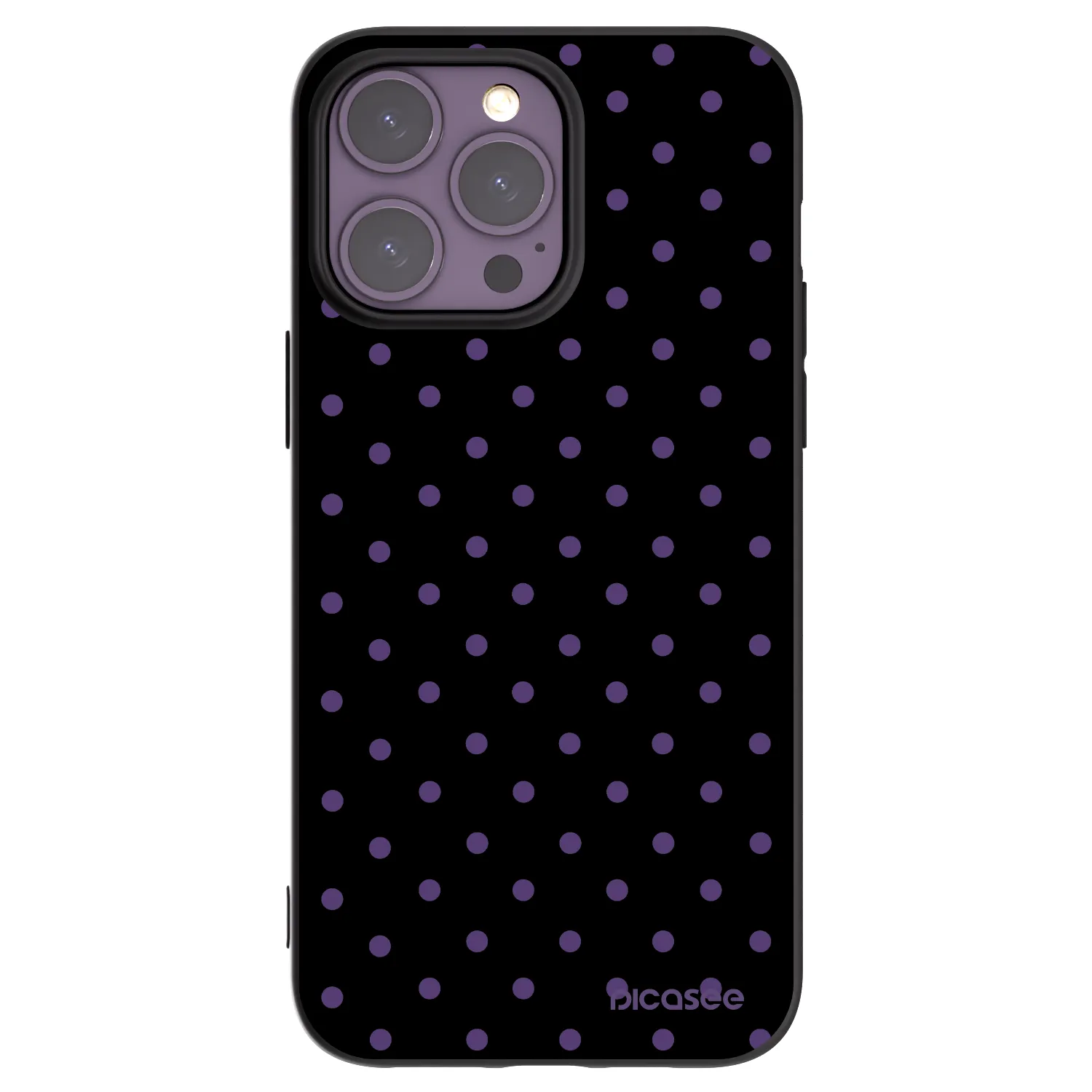 Picasee Apple iPhone 14 Pro Max Hülle - Schwarzes Silikon - Flickers