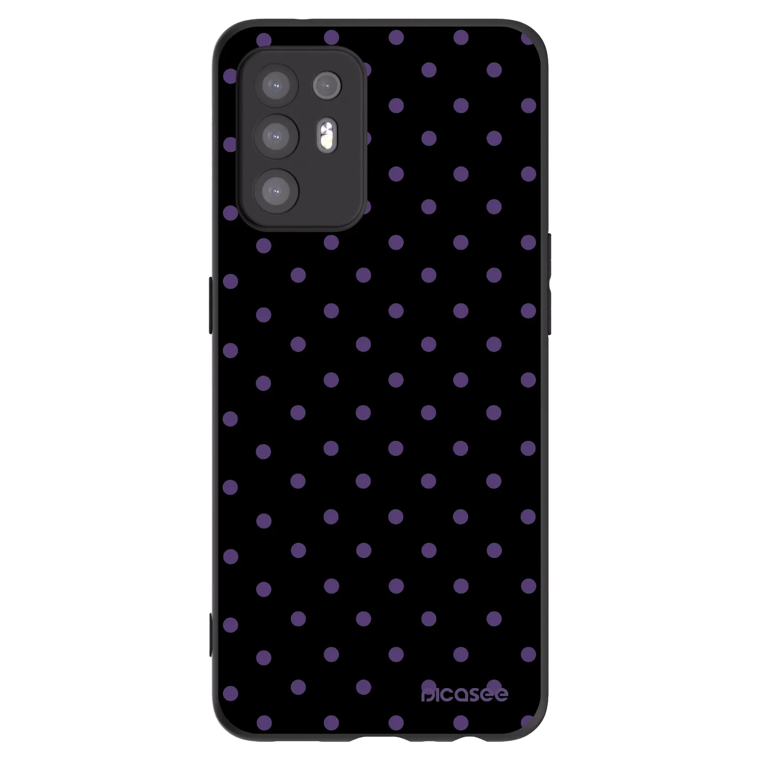 Picasee OPPO A94 5G Hülle - Schwarzes Silikon - Flickers