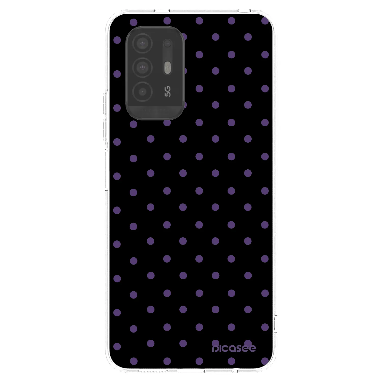 Picasee OPPO A94 5G Hülle - Transparentes Silikon - Flickers
