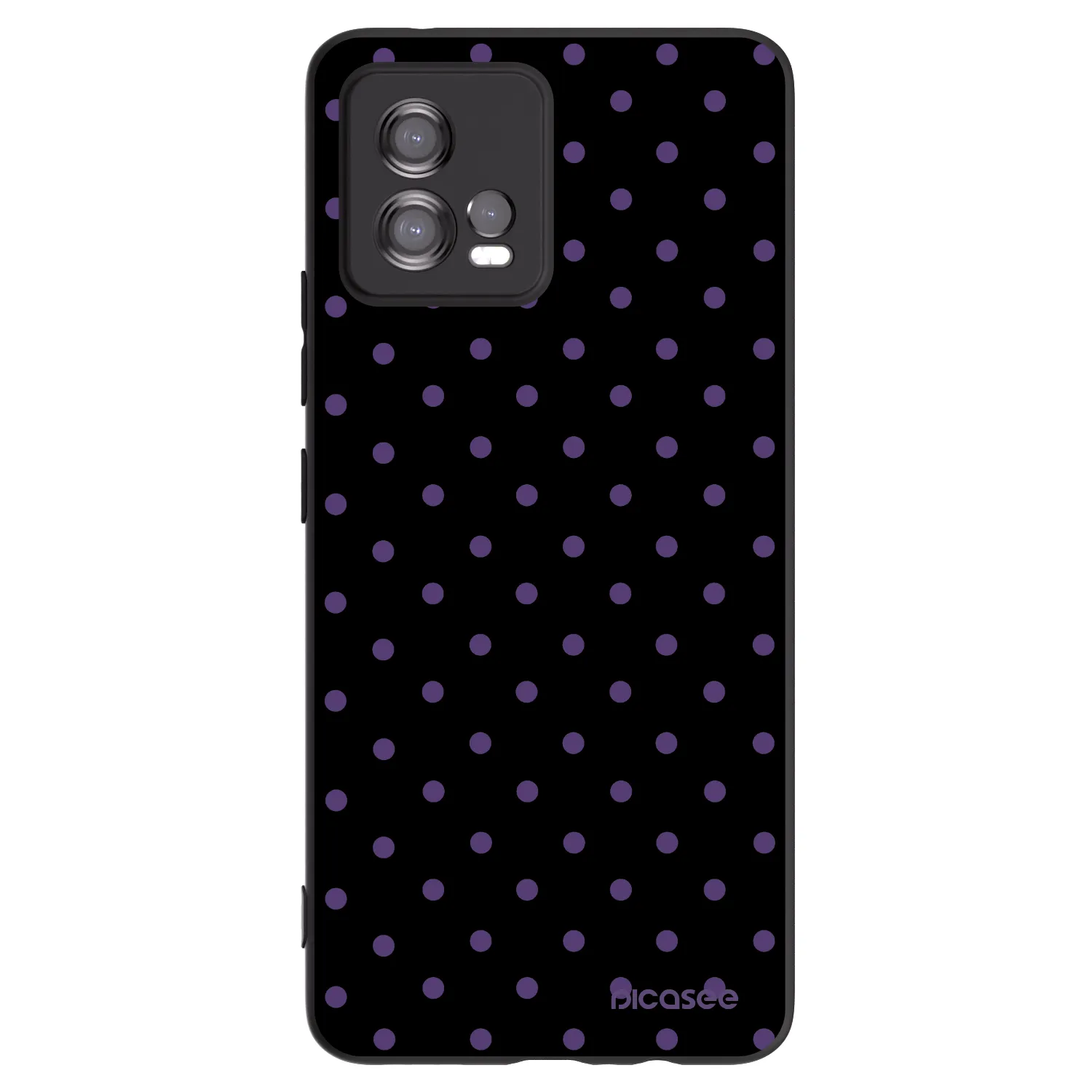 Picasee Motorola Moto G72 Hülle - Schwarzes Silikon - Flickers