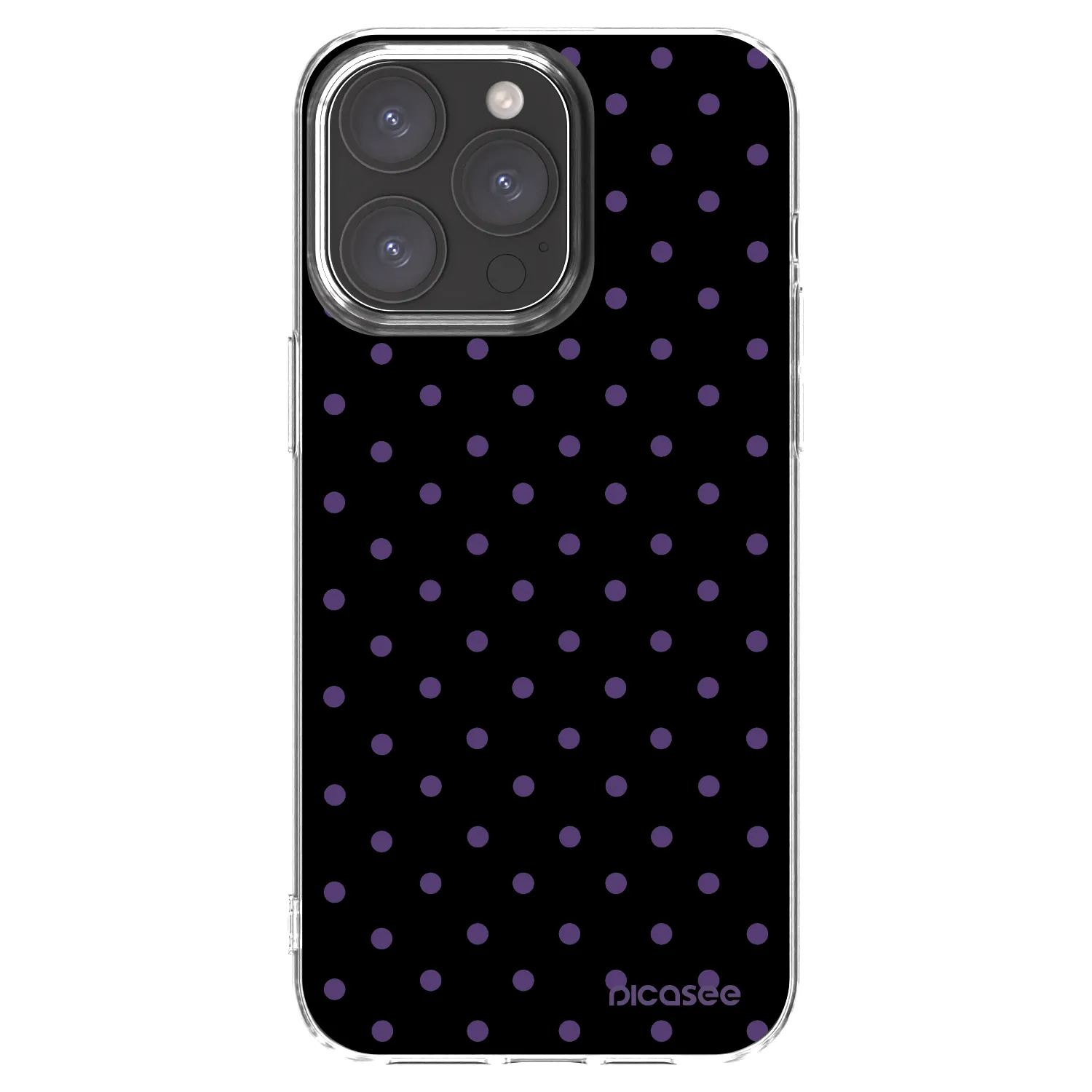Picasee Apple iPhone 15 Pro Max Hülle - Transparentes Silikon - Flickers
