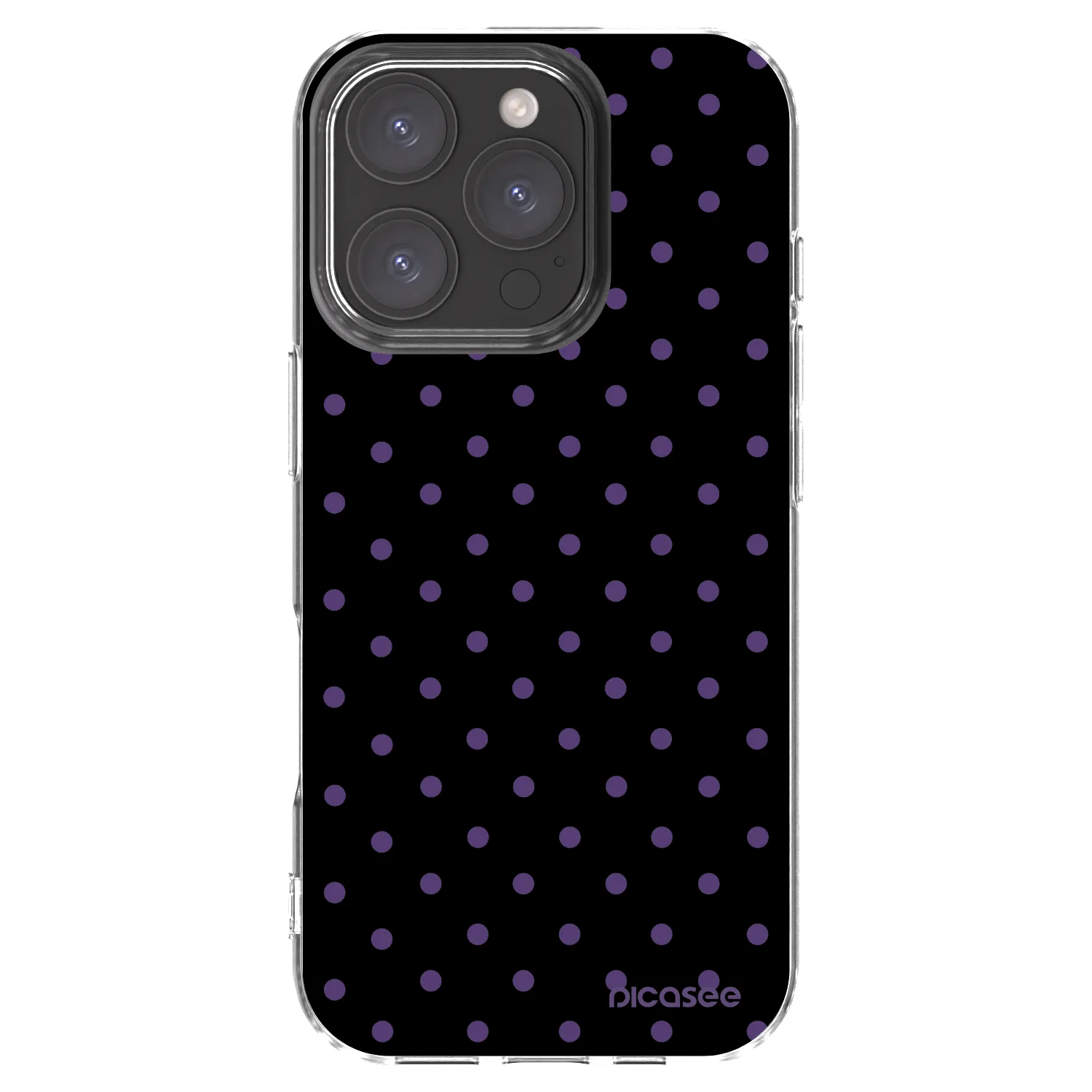 Picasee Apple iPhone 16 Pro Hülle - Transparentes Silikon - Flickers