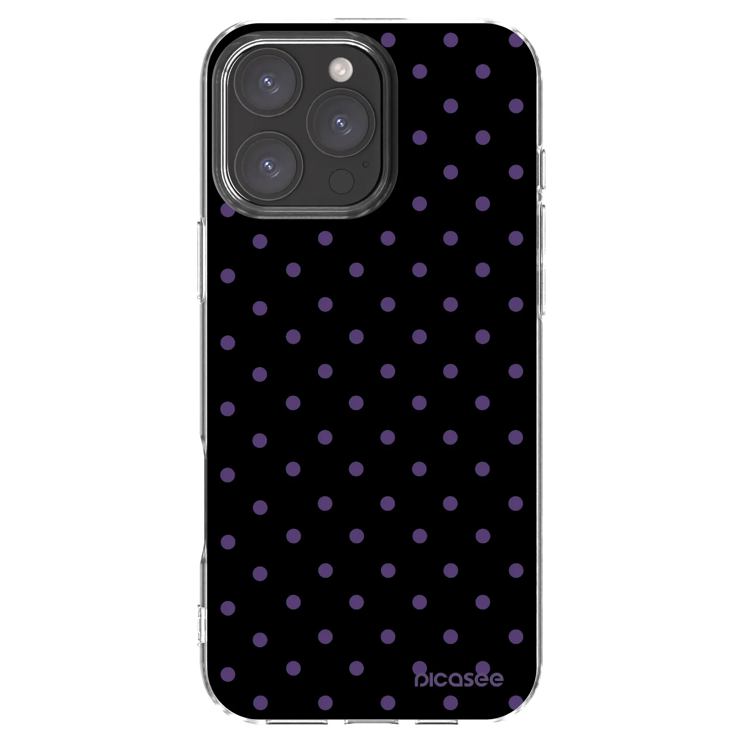 Picasee Apple iPhone 16 Pro Max Hülle - Transparentes Silikon - Flickers