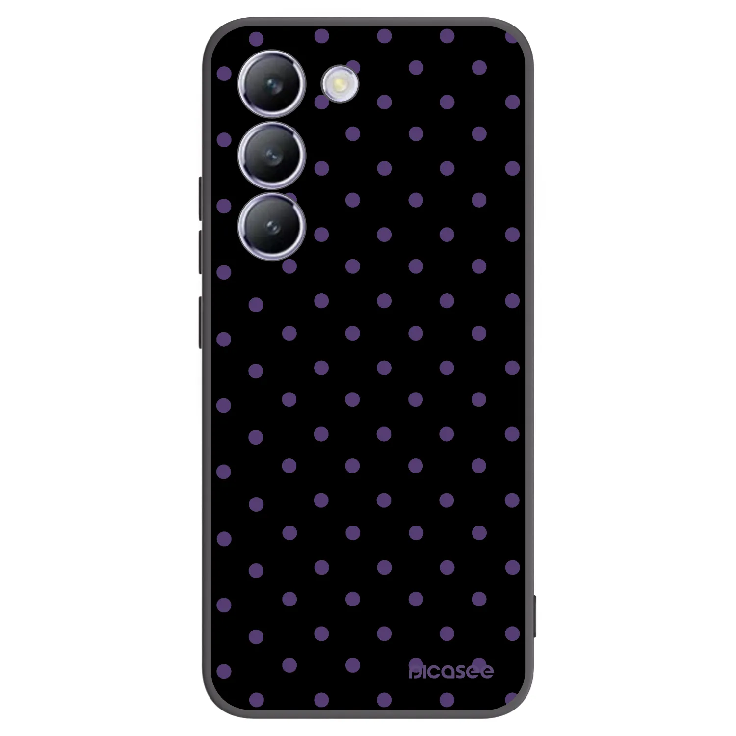 Picasee Vivo V40 SE 5G Hülle - Schwarzes Silikon - Flickers