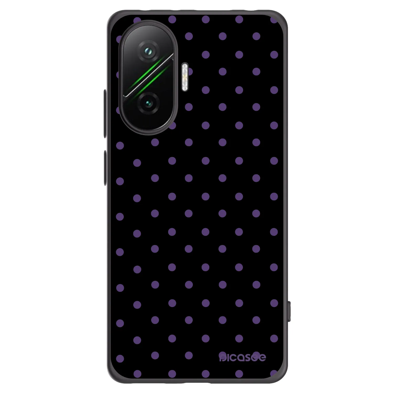 Picasee Xiaomi Poco F7 5G Hülle - Schwarzes Silikon - Flickers