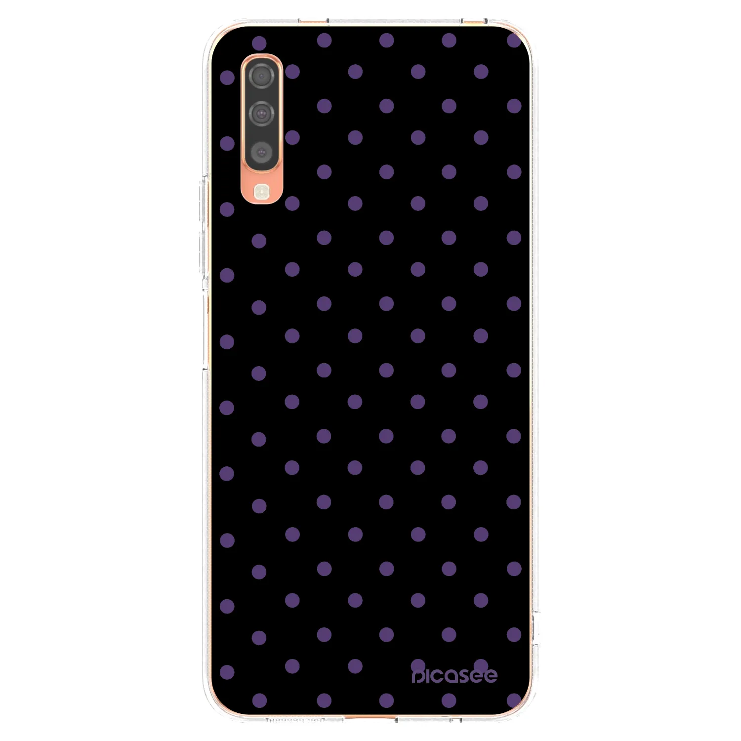 Picasee Samsung Galaxy A70 A705F Hülle - Transparentes Silikon - Flickers