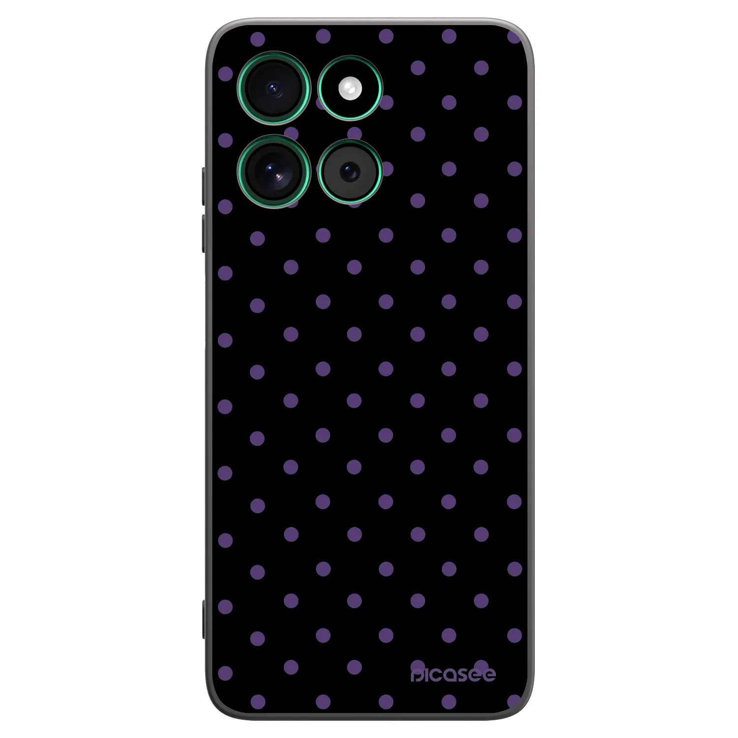 Picasee Motorola Moto G57 Power Hülle - Schwarzes Silikon - Flickers