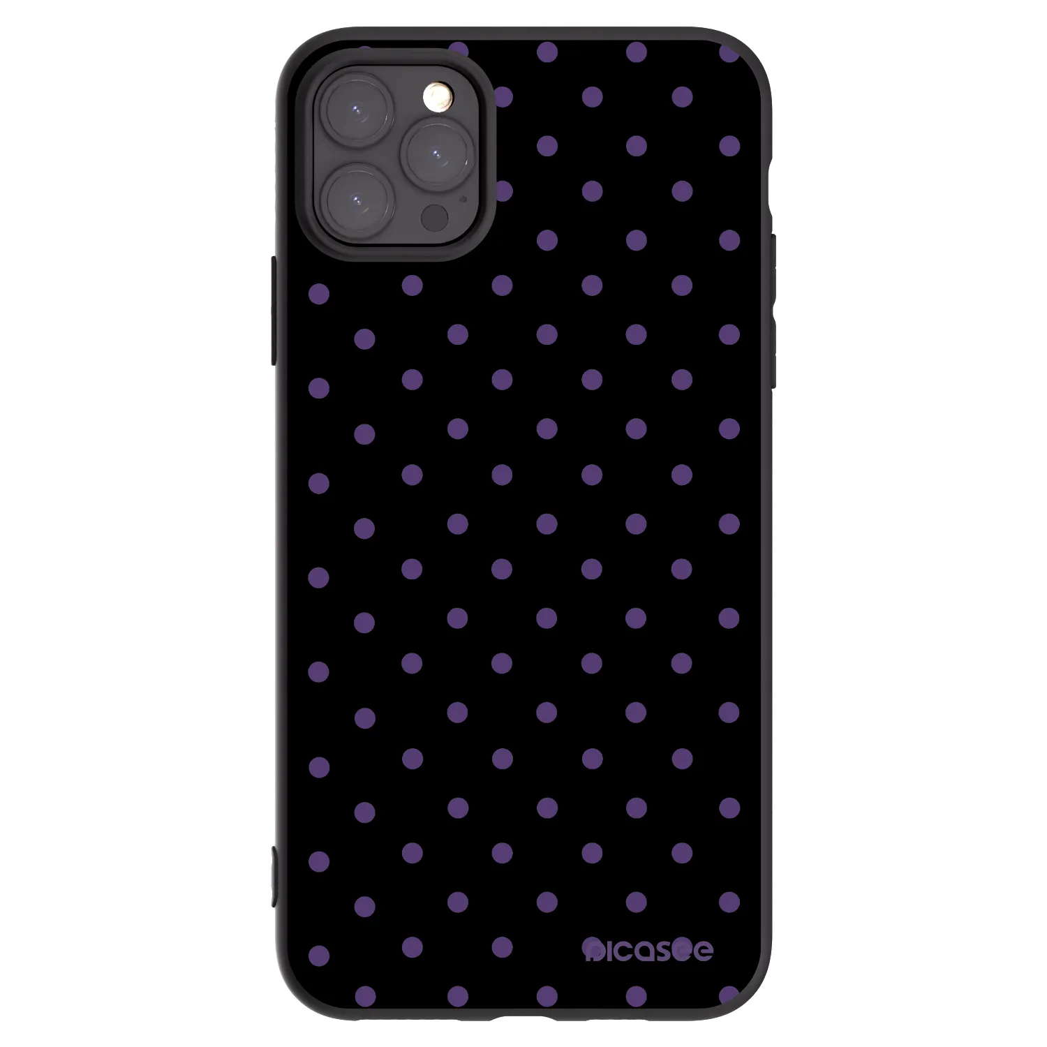 Picasee Apple iPhone 11 Pro Max Hülle - Schwarzes Silikon - Flickers