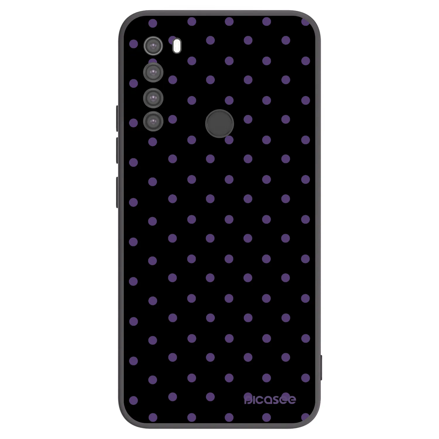 Picasee Xiaomi Redmi Note 8 Hülle - Schwarzes Silikon - Flickers