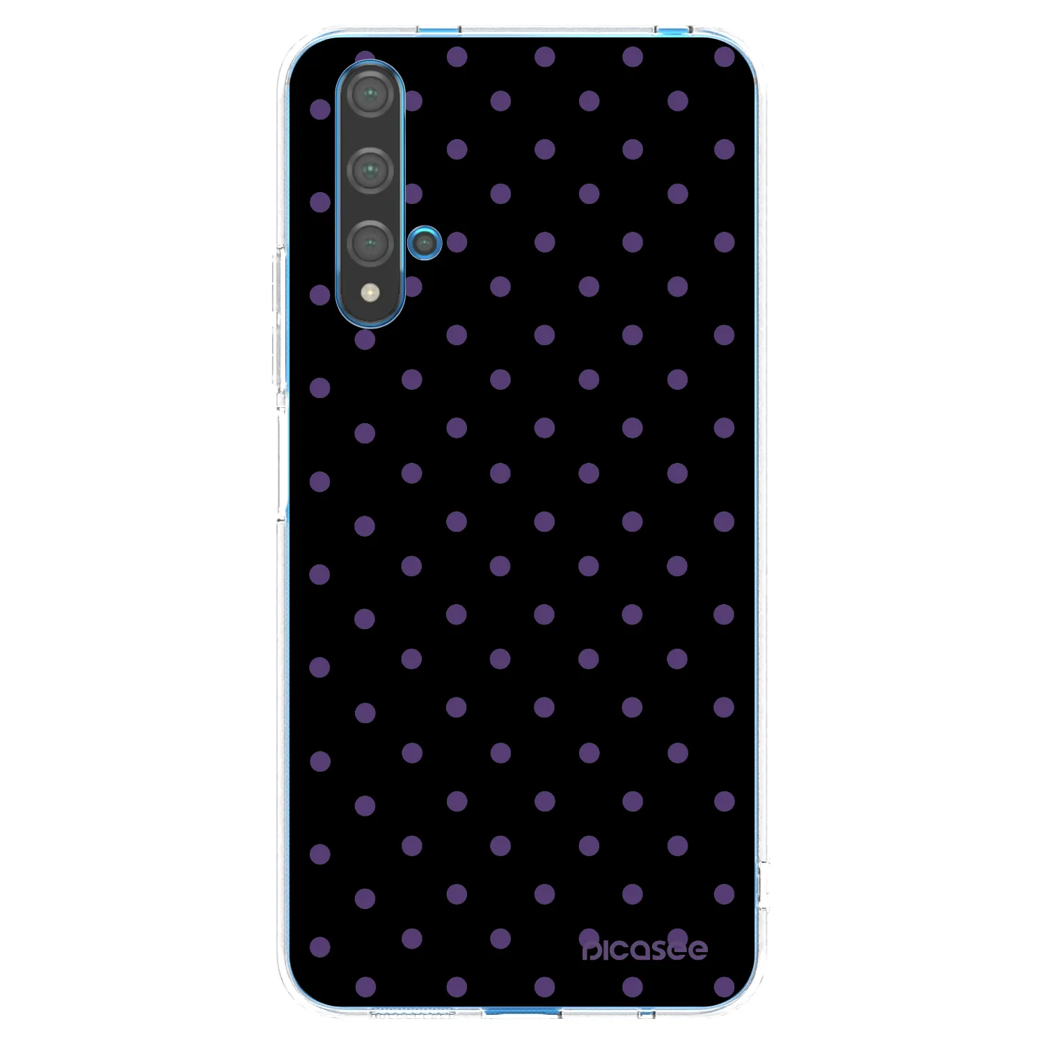 Picasee Huawei Nova 5T Hülle - Transparentes Silikon - Flickers