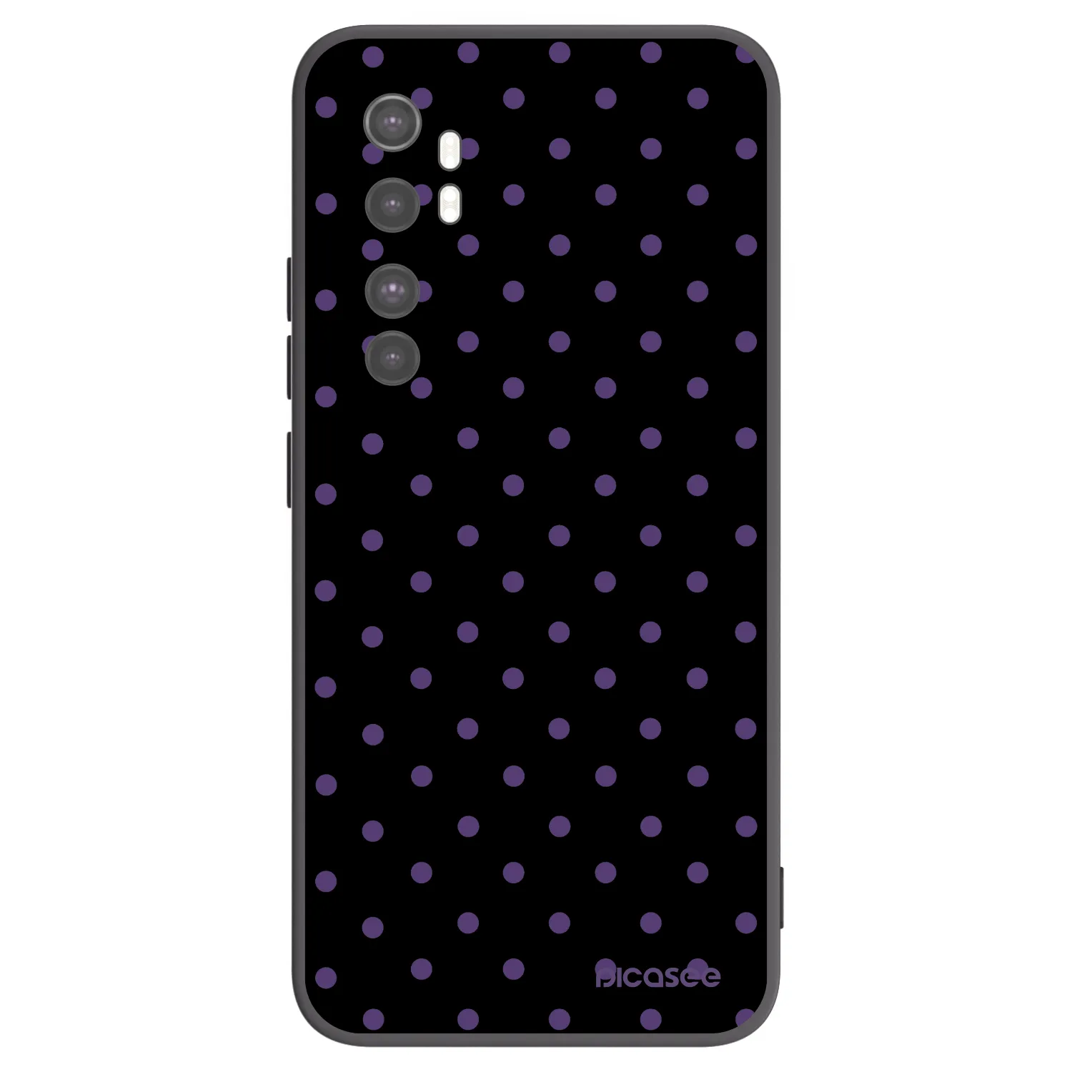 Picasee Xiaomi Mi Note 10 Lite Hülle - Schwarzes Silikon - Flickers