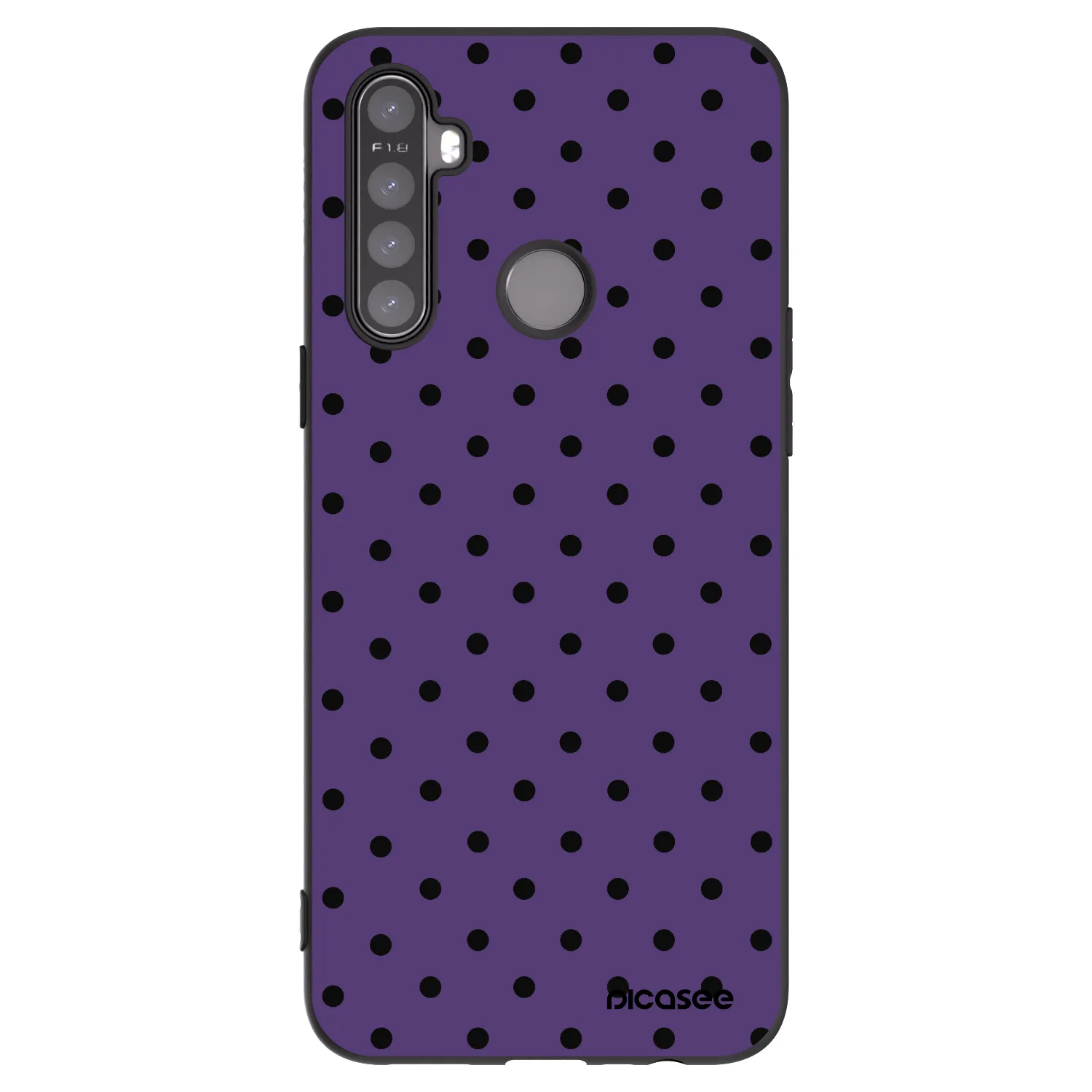 Picasee Realme 5 Hülle - Schwarzes Silikon - Flickers 2