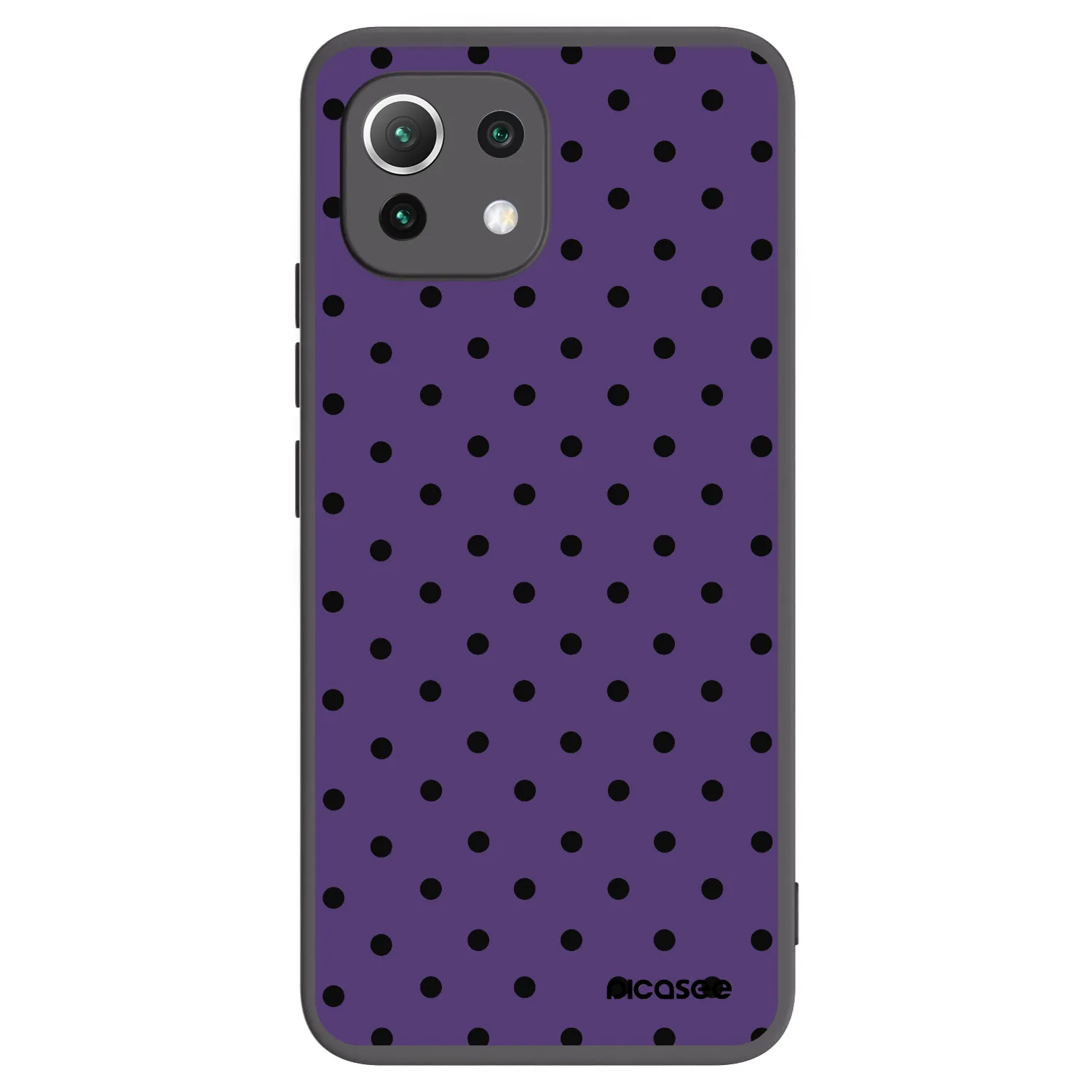 Picasee Xiaomi Mi 11 Lite Hülle - Schwarzes Silikon - Flickers 2