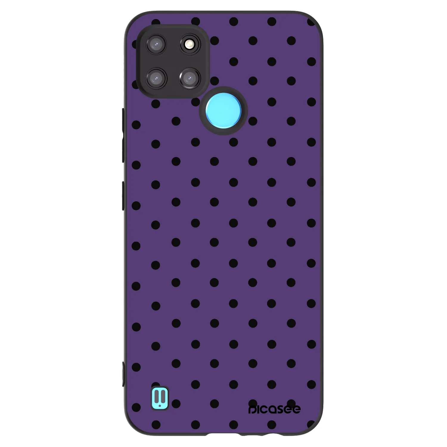 Picasee Realme C21Y Hülle - Schwarzes Silikon - Flickers 2
