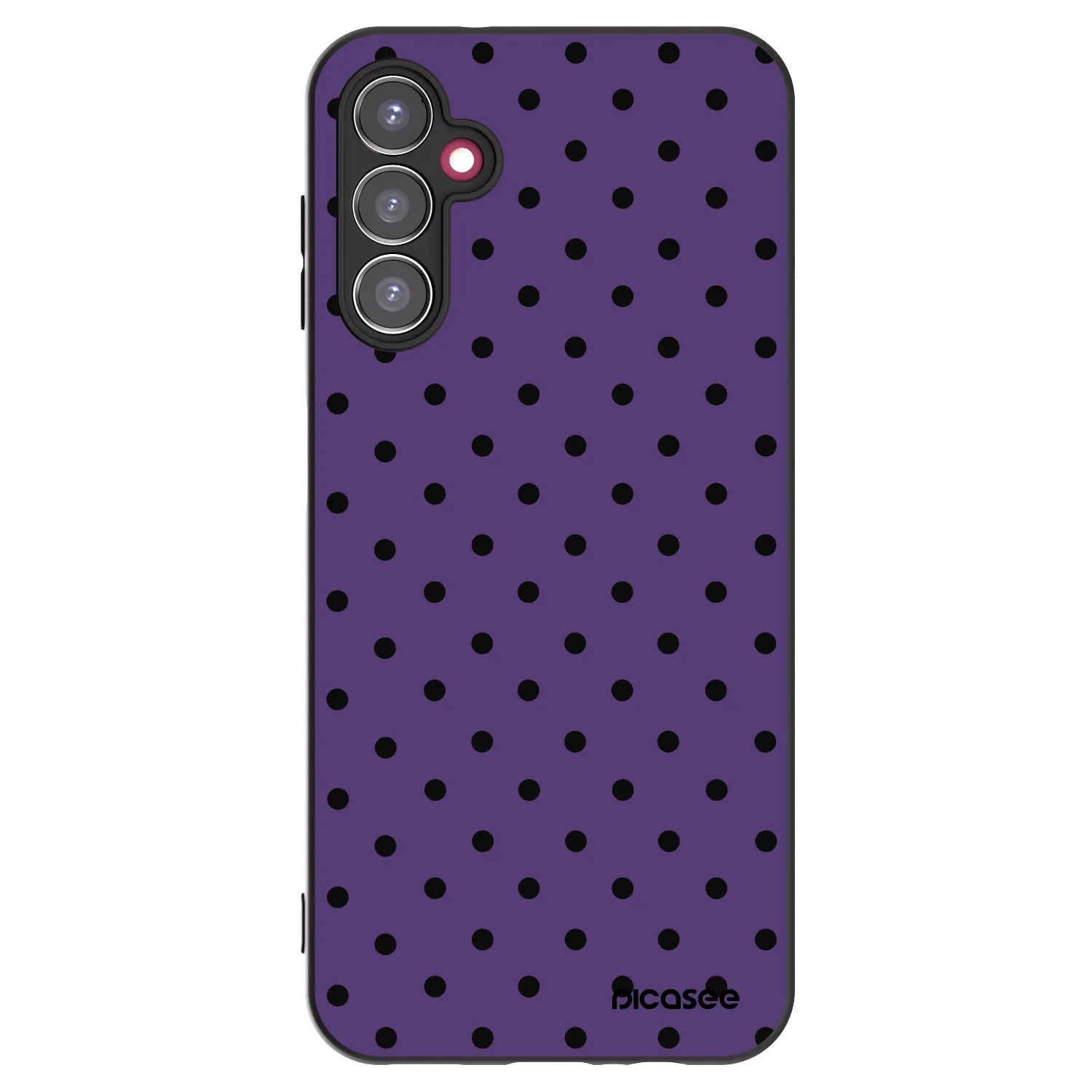 Picasee Samsung Galaxy A14 4G A145R Hülle - Schwarzes Silikon - Flickers 2