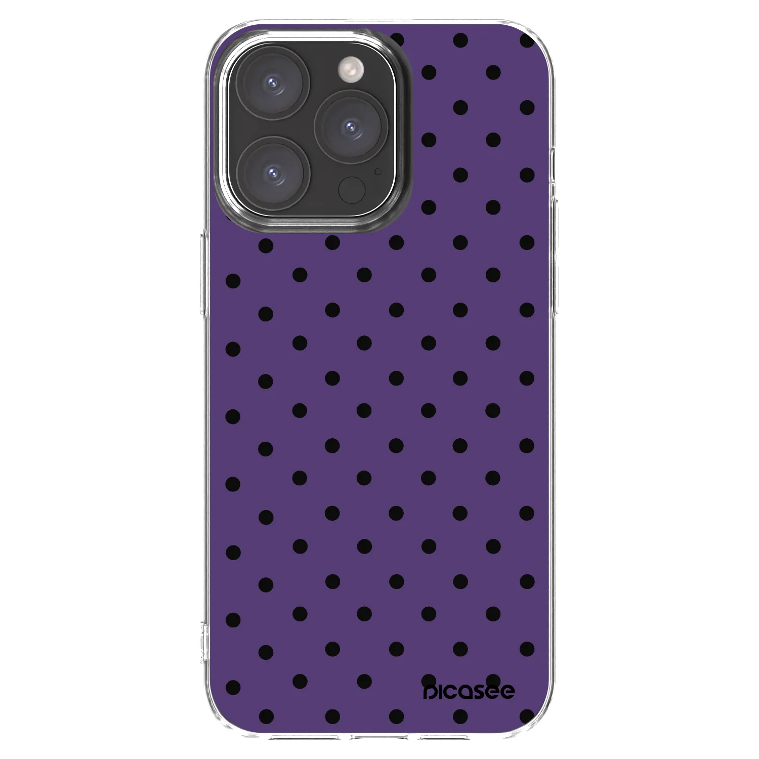 Picasee Apple iPhone 15 Pro Max Hülle - Transparentes Silikon - Flickers 2