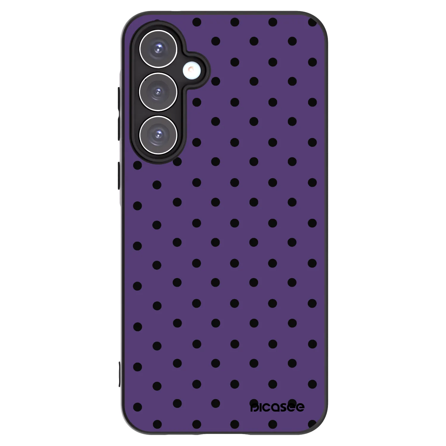 Picasee Samsung Galaxy A55 5G A556B Hülle - Schwarzes Silikon - Flickers 2