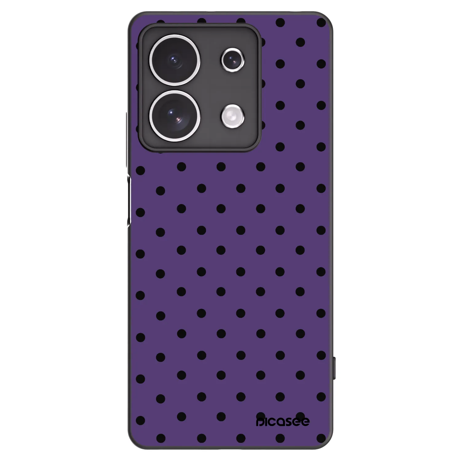 Picasee Xiaomi Redmi Note 13 4G Hülle - Schwarzes Silikon - Flickers 2
