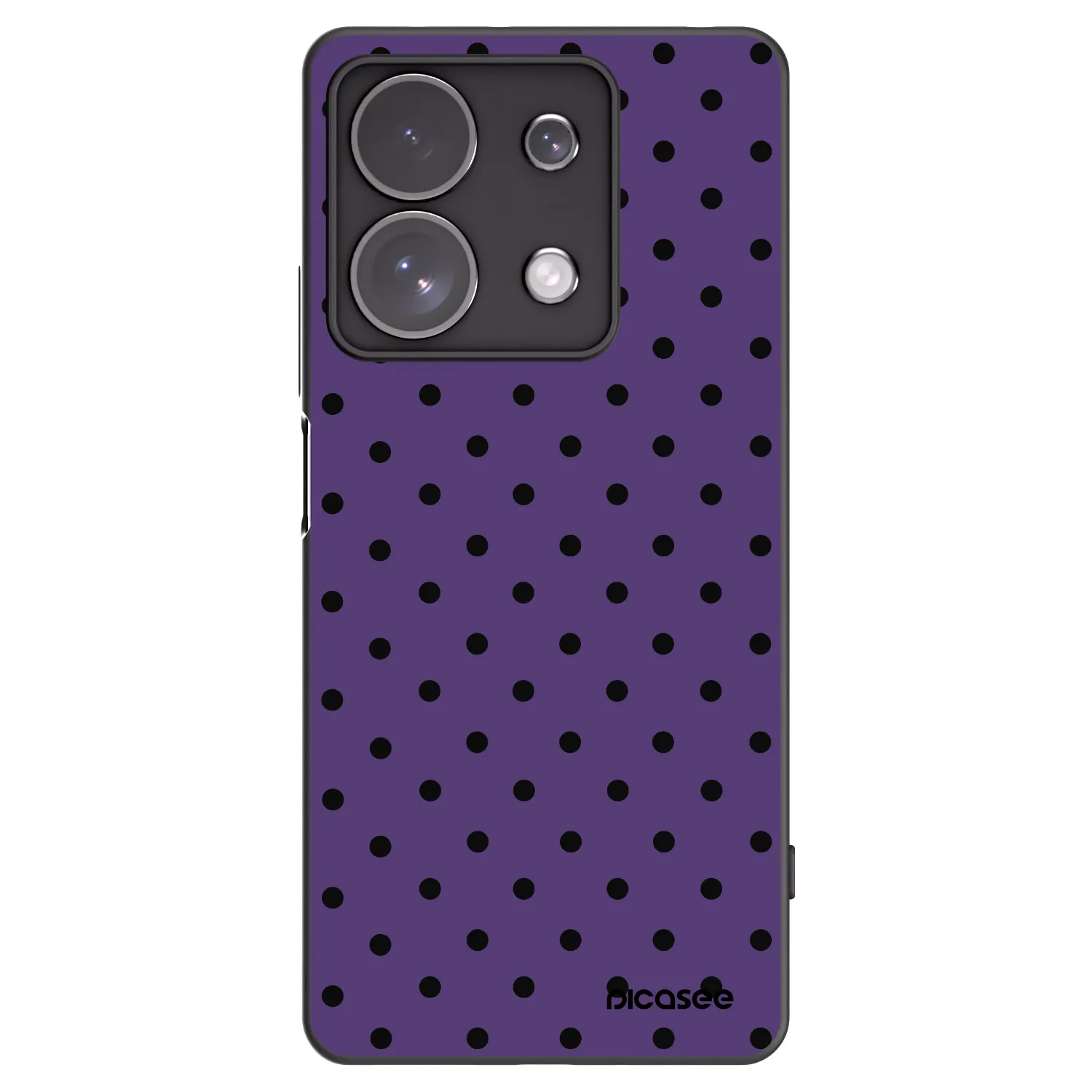 Picasee Xiaomi Redmi Note 13 Pro 4G Hülle - Schwarzes Silikon - Flickers 2