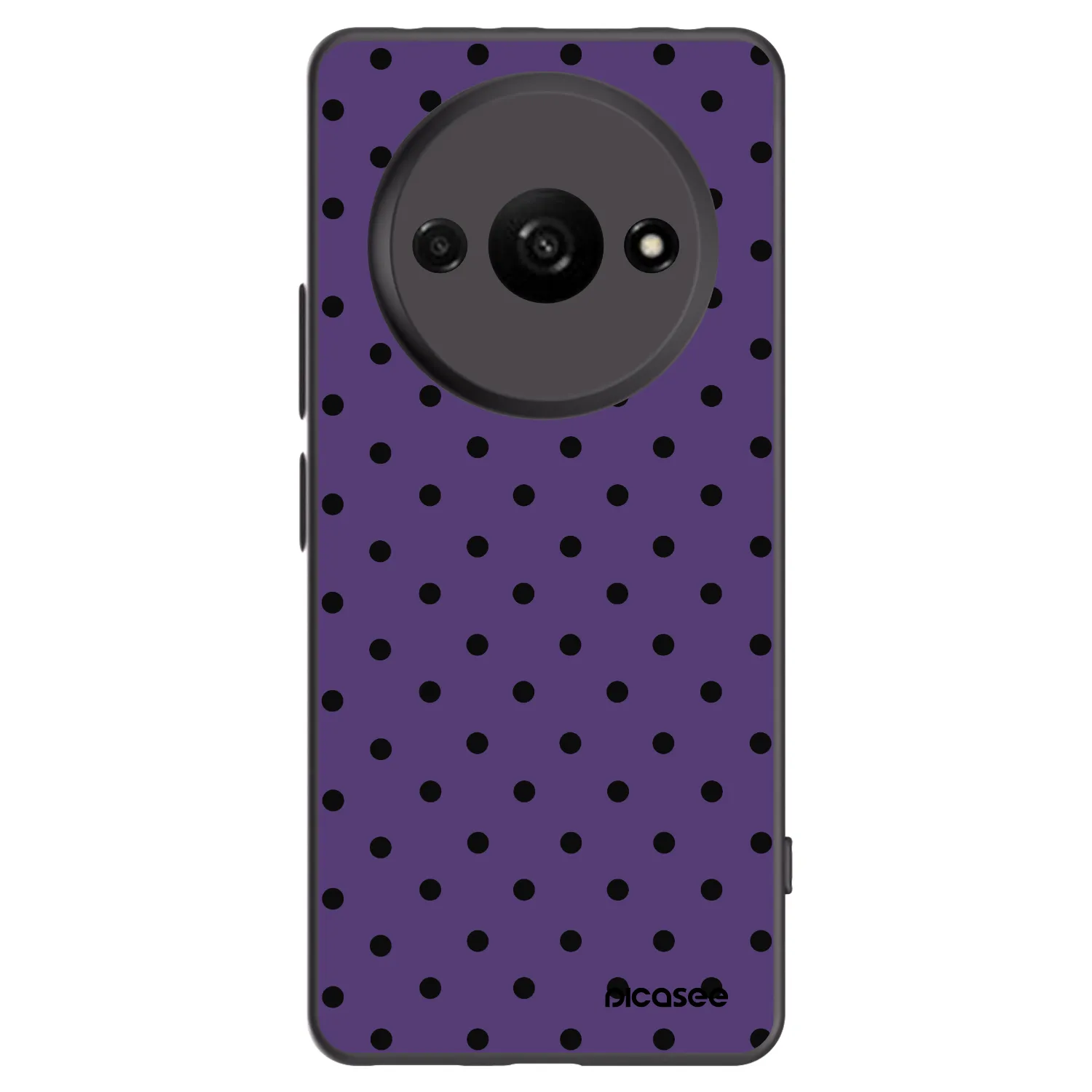 Picasee Xiaomi Redmi A3 Hülle - Schwarzes Silikon - Flickers 2