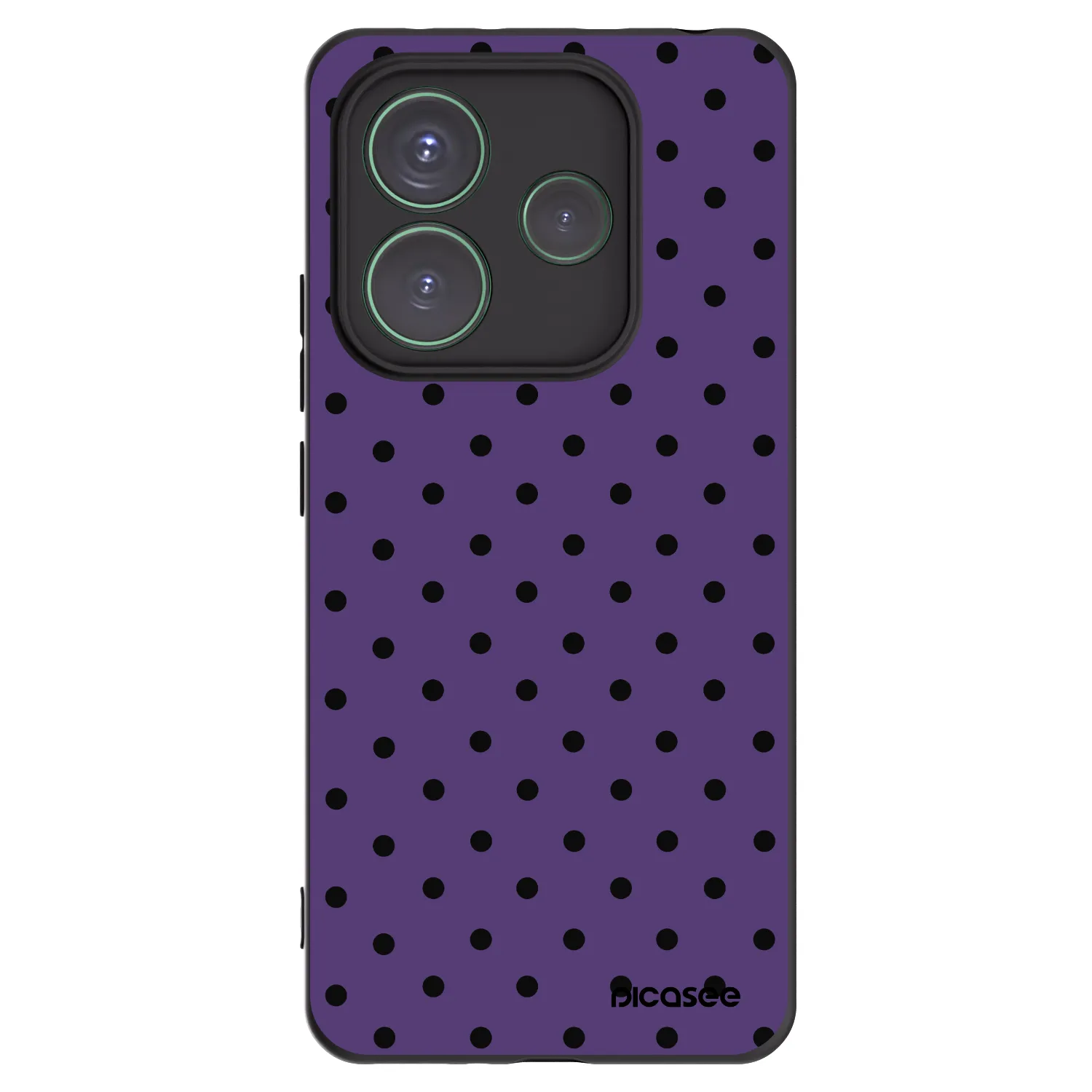 Picasee Xiaomi Redmi Note 14 5G Hülle - Schwarzes Silikon - Flickers 2