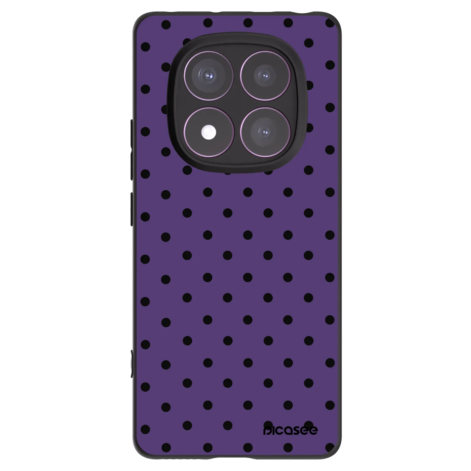 Picasee Xiaomi Redmi Note 14 Pro 4G Hülle - Schwarzes Silikon - Flickers 2