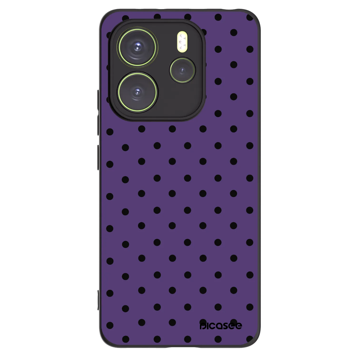 Picasee Xiaomi Redmi Note 14 4G Hülle - Schwarzes Silikon - Flickers 2