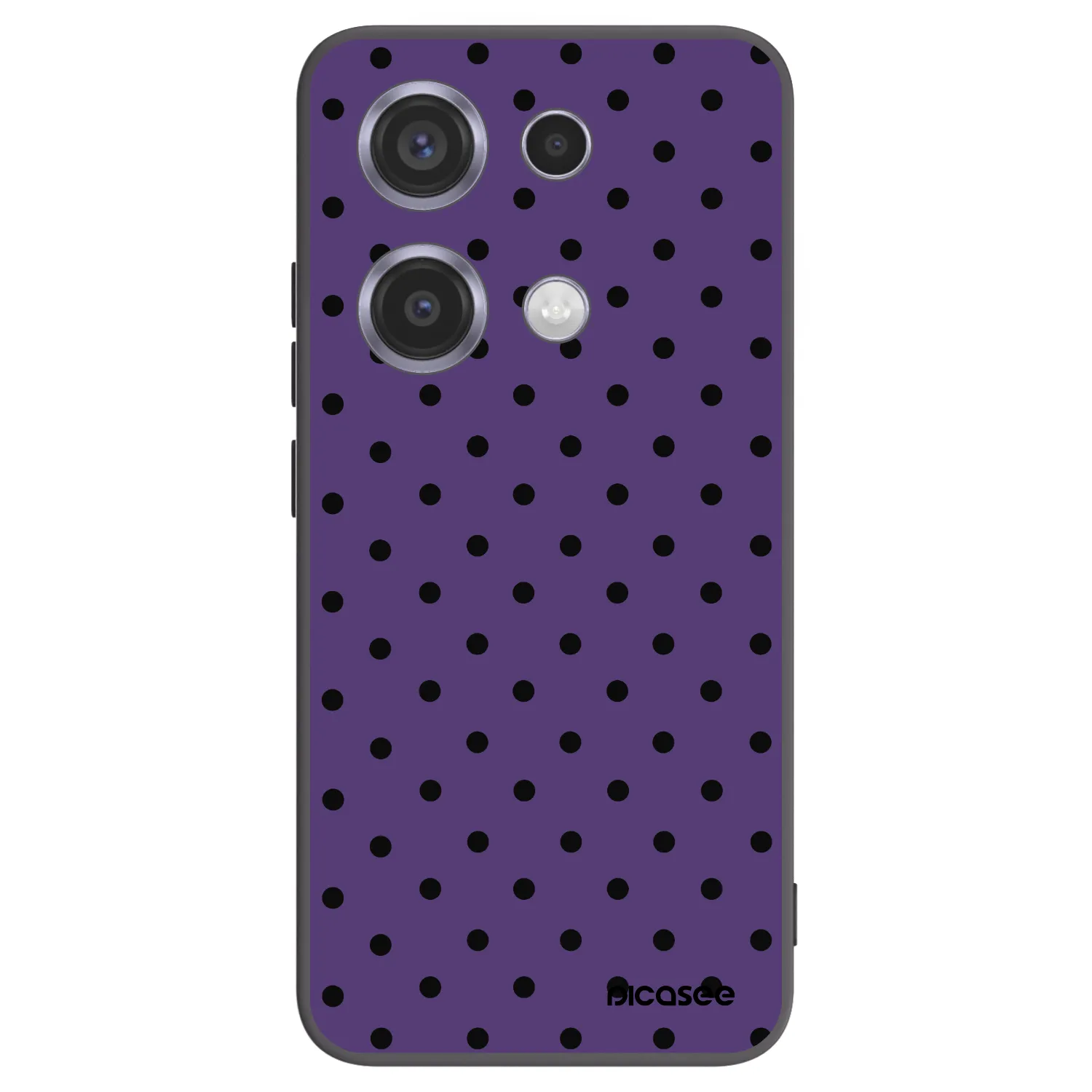 Picasee Xiaomi Redmi Note 14S Hülle - Schwarzes Silikon - Flickers 2