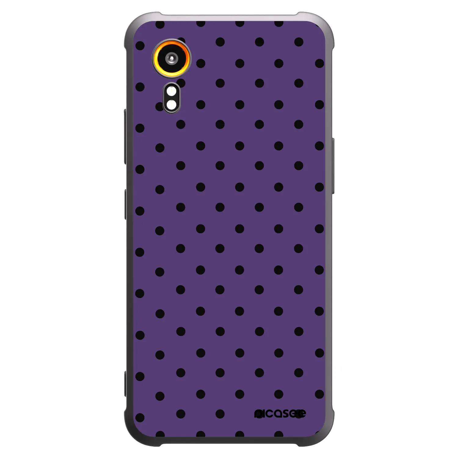 Picasee Samsung Galaxy XCover 7 Hülle - Schwarzes Silikon - Flickers 2