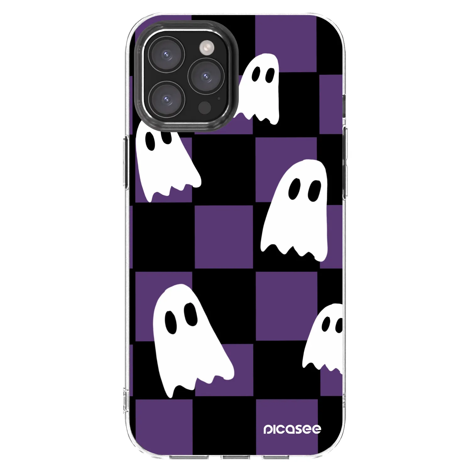 Picasee Apple iPhone 12 Pro Max Hülle - Transparentes Silikon - Ghosts