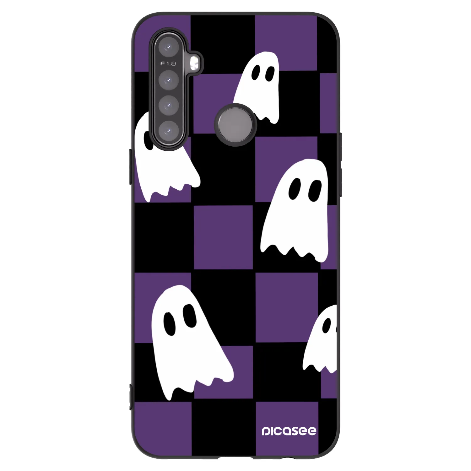 Picasee Realme 6i Hülle - Schwarzes Silikon - Ghosts